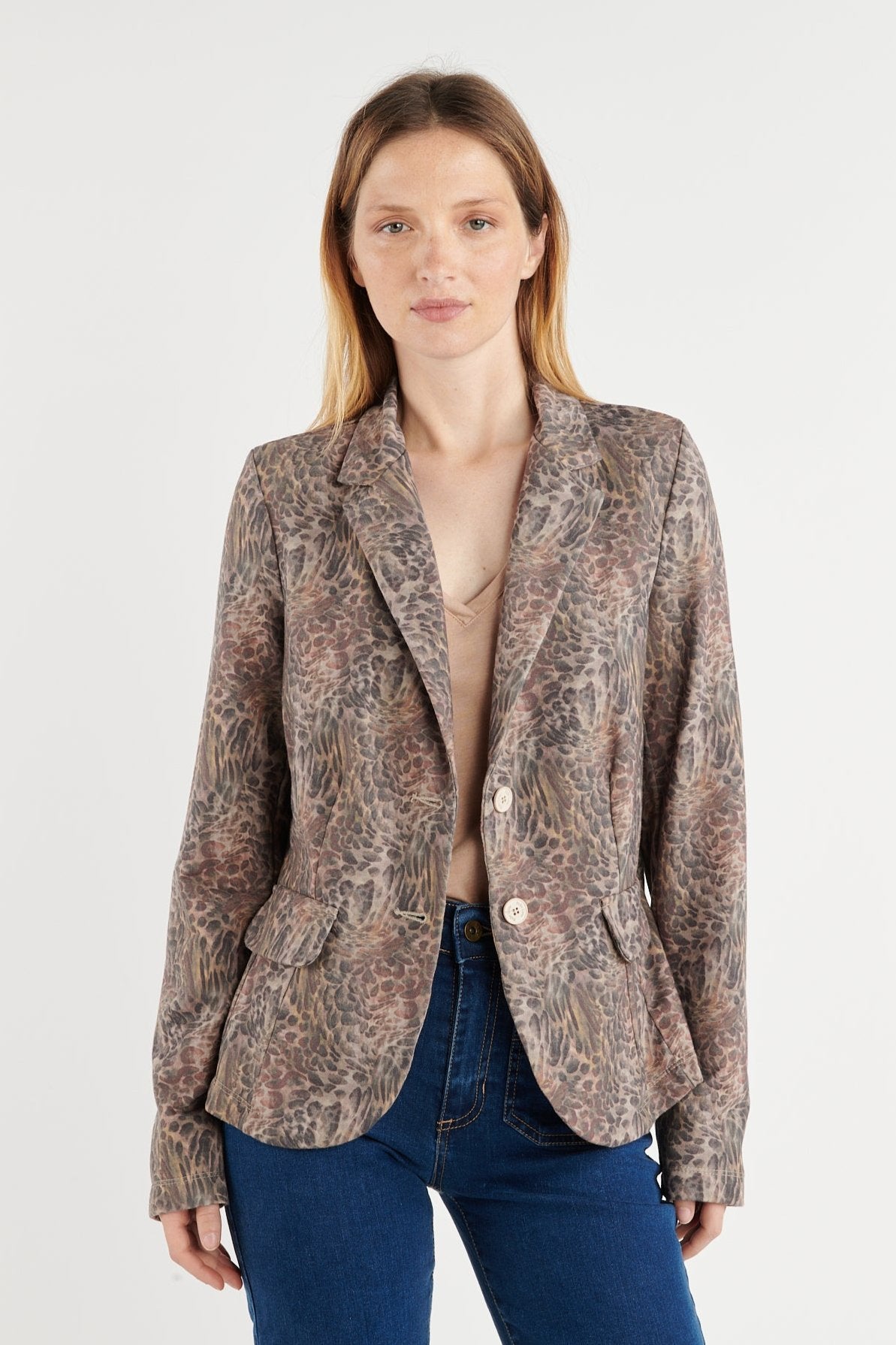 BLAZER IMPRIMÉ SALVADOR LÉOPARD