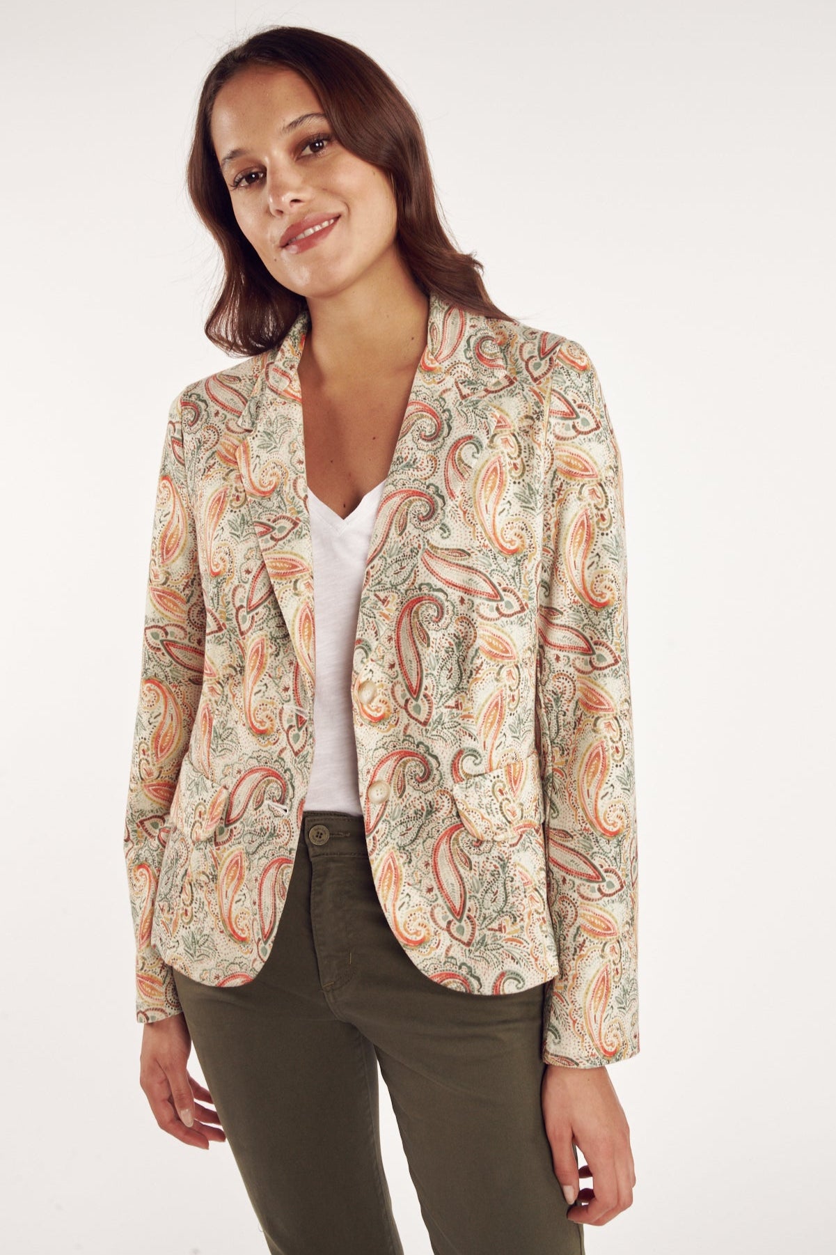 SALVADOR PAISLEY PRINT BLAZER