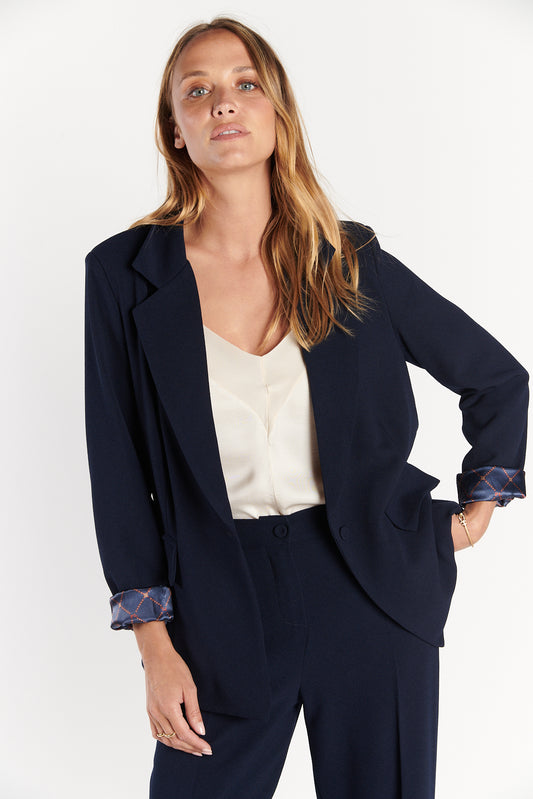 BLAZER AMPLE CÉSAR MARINE