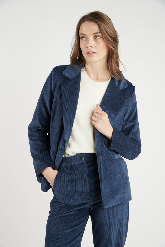 BLAZER VELOURS BETH MARINE