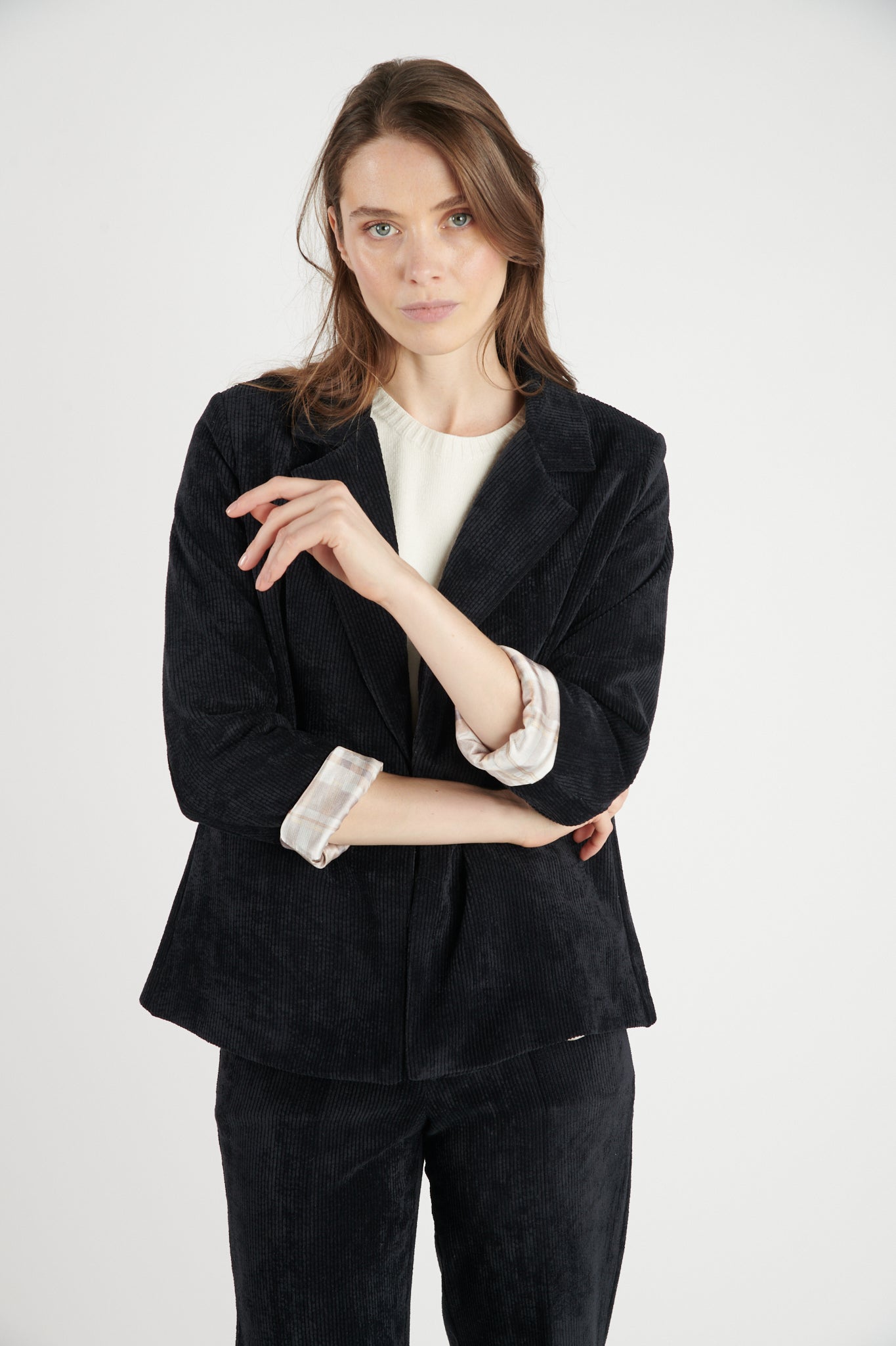 BLAZER VELOURS BETH NOIR