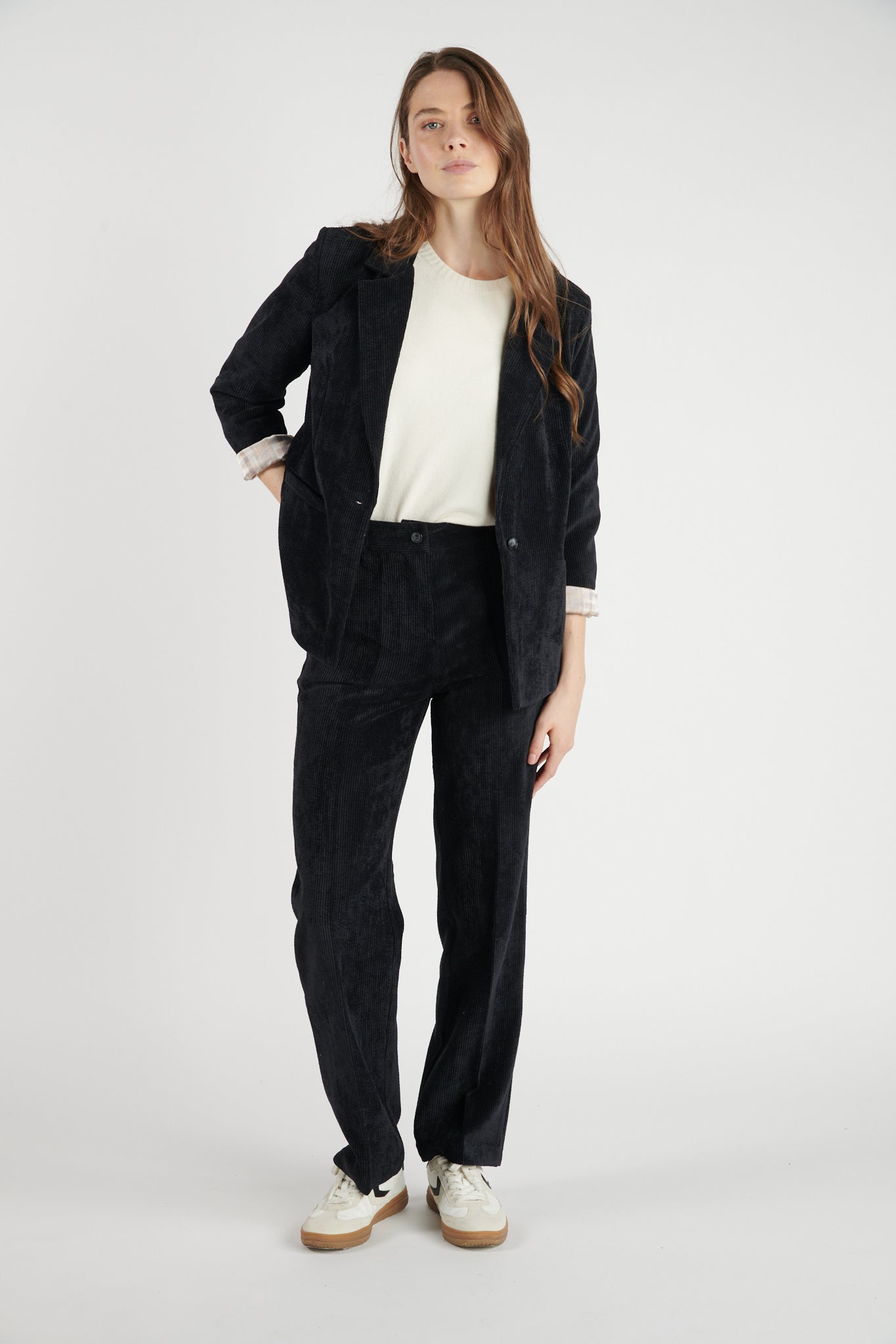 BLAZER VELOURS BETH NOIR