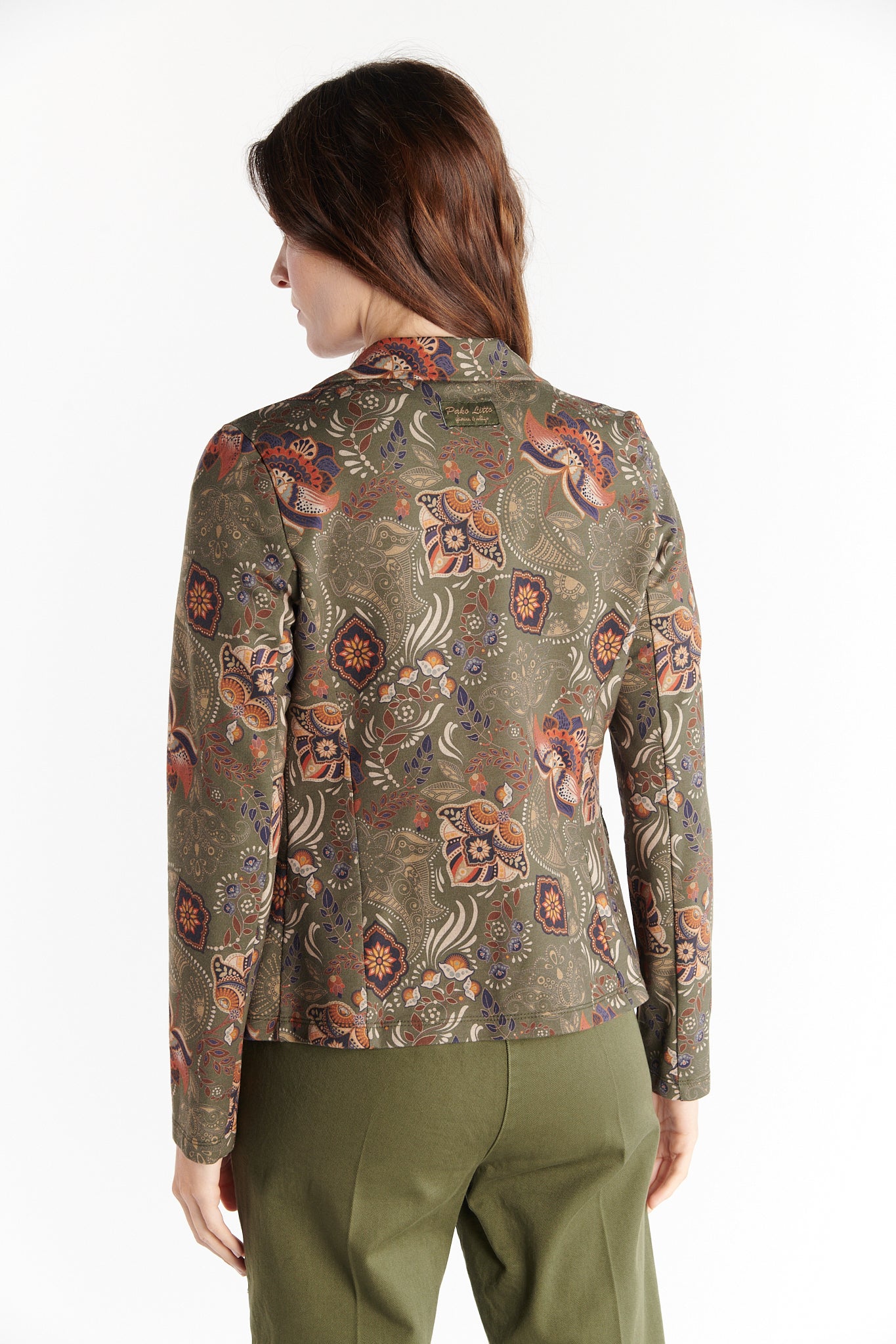 BLAZER IMPRIMÉ SALVADOR KAKI BAROQUE