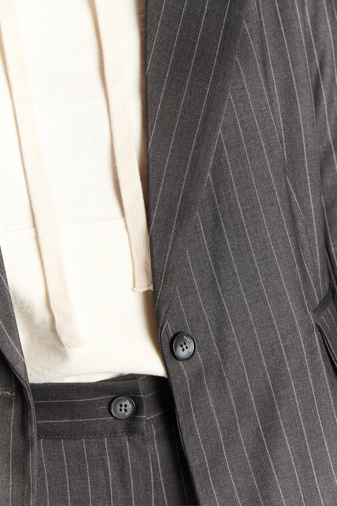 BLAZER OVERSIZE À RAYURES GRIS FONCE DAIMON
