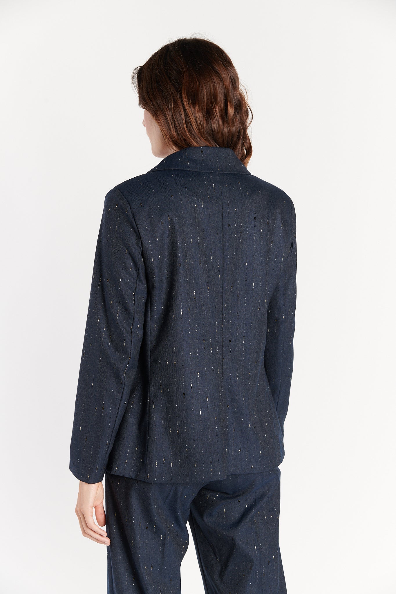 BLAZER OVERSIZE DAWAN DENIM LUREX