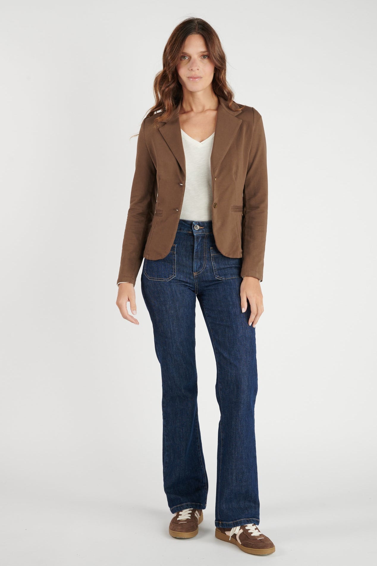 BLAZER MOLLETON ADELIA EXPRESSO