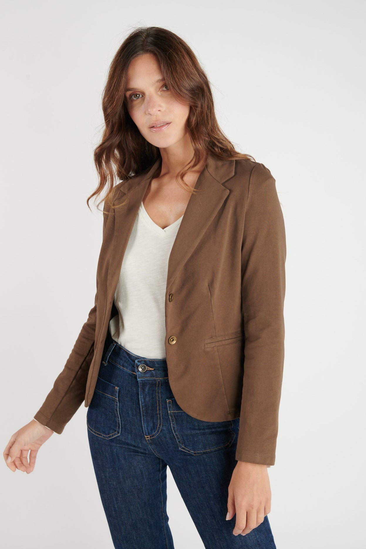 BLAZER MOLLETON ADELIA EXPRESSO