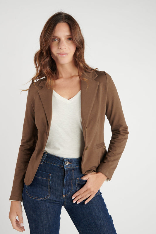 BLAZER MOLLETON ADELIA EXPRESSO