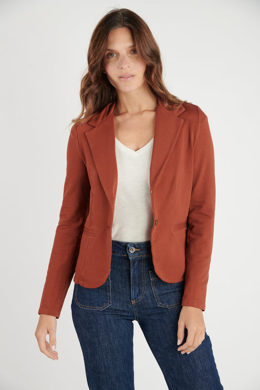 BLAZER MOLLETON ADELIA PAPRIKA