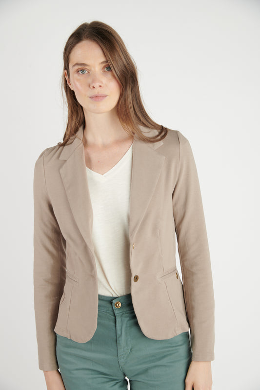 BLAZER MOLLETON ADELIA TAUPE