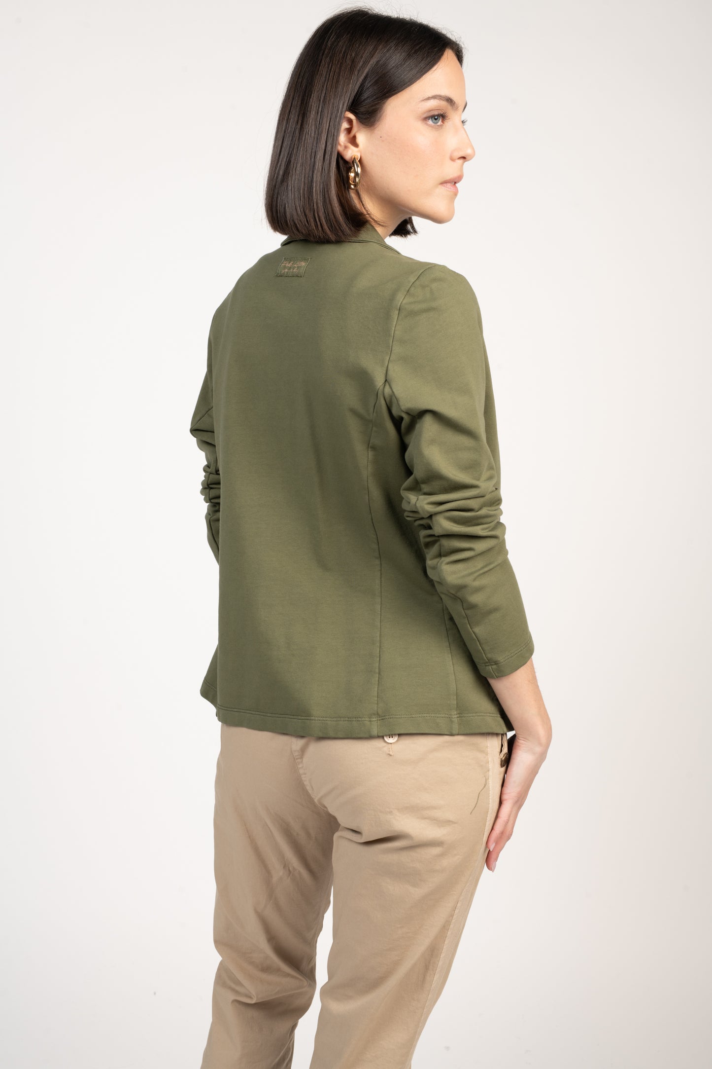 BLAZER MOLLETON ENZA KAKI