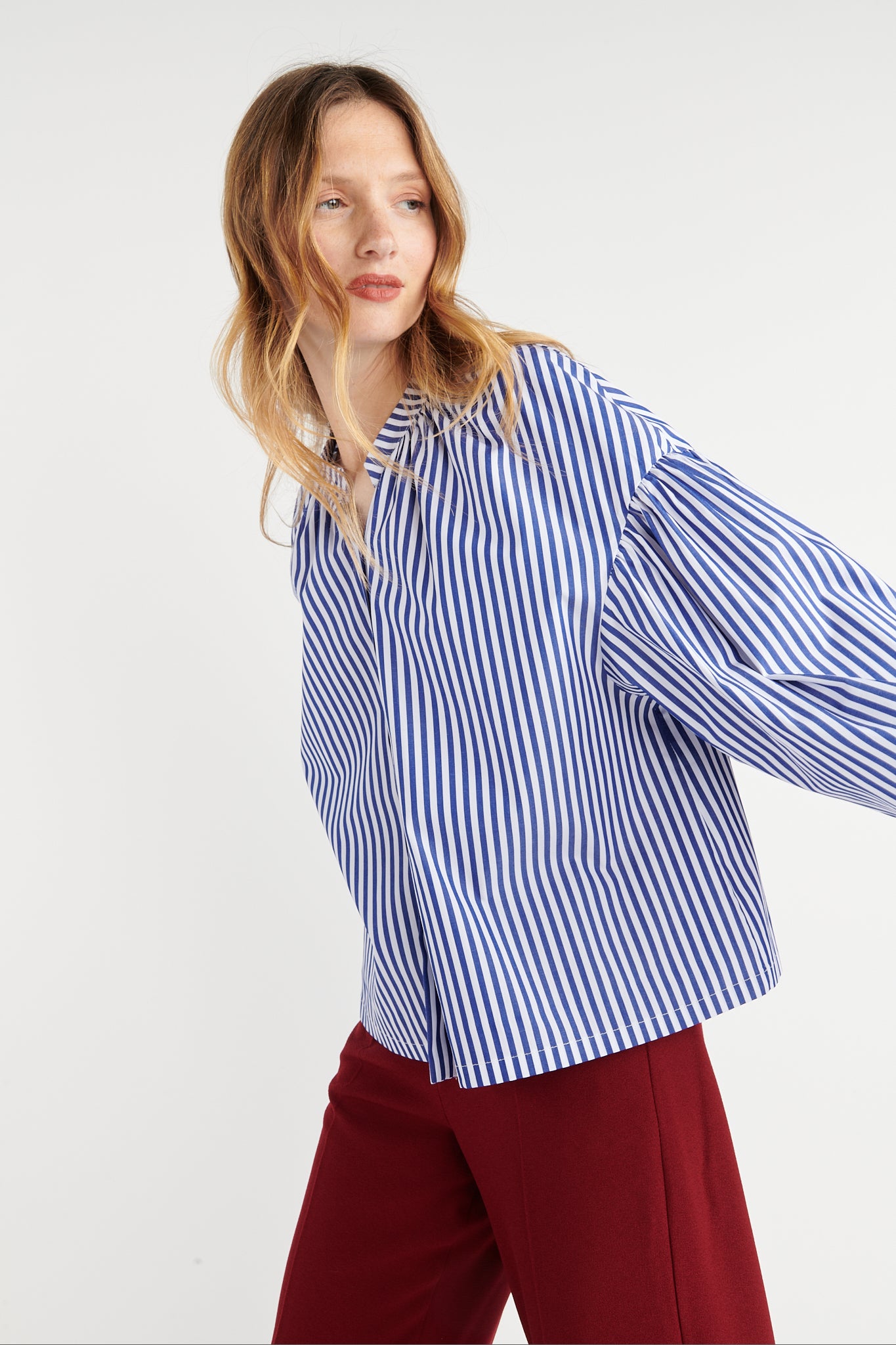 BLOUSE RAYURES MARINE BADYSS