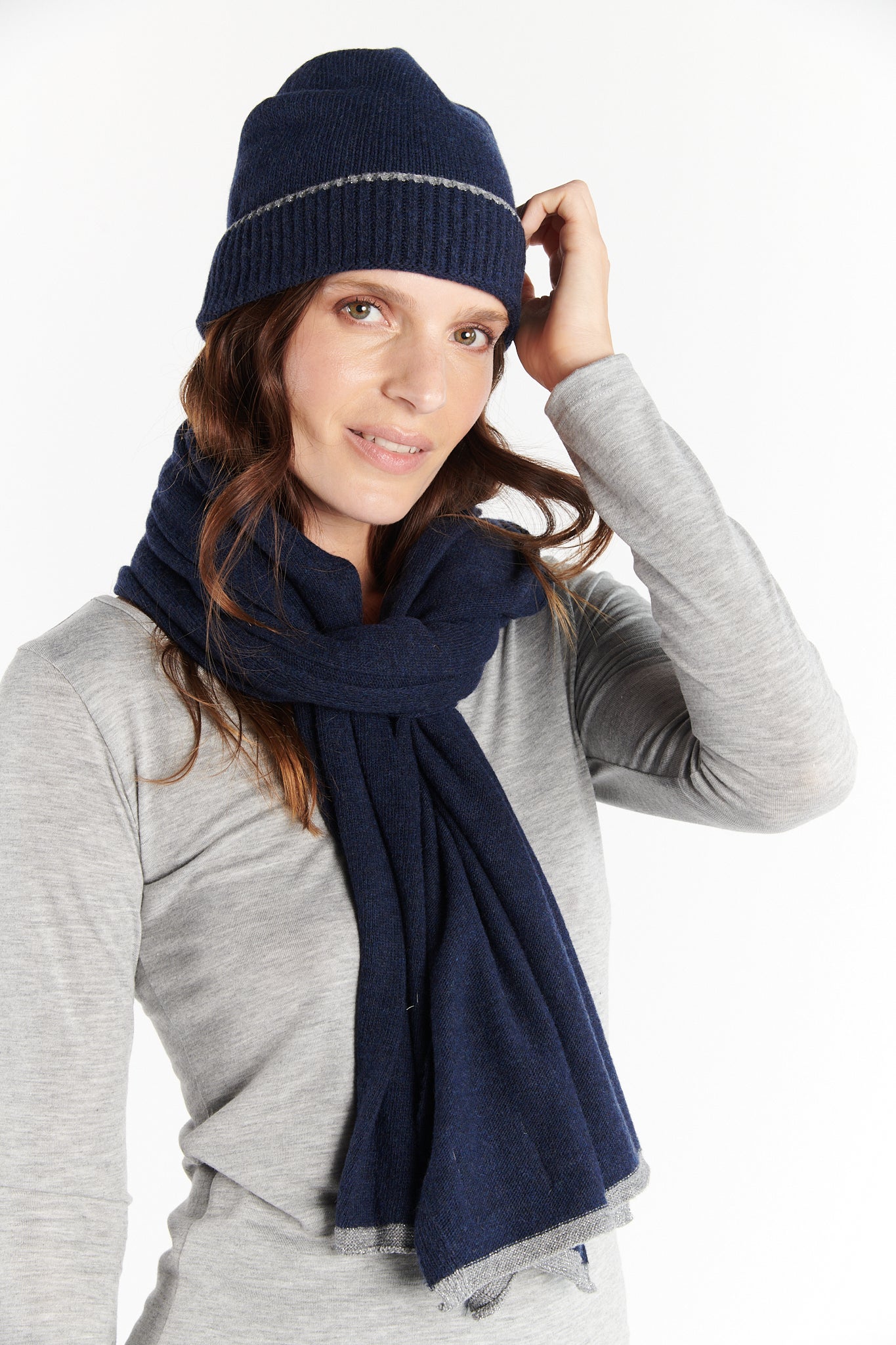 BONNET CACHEMIRE DAE MARINE