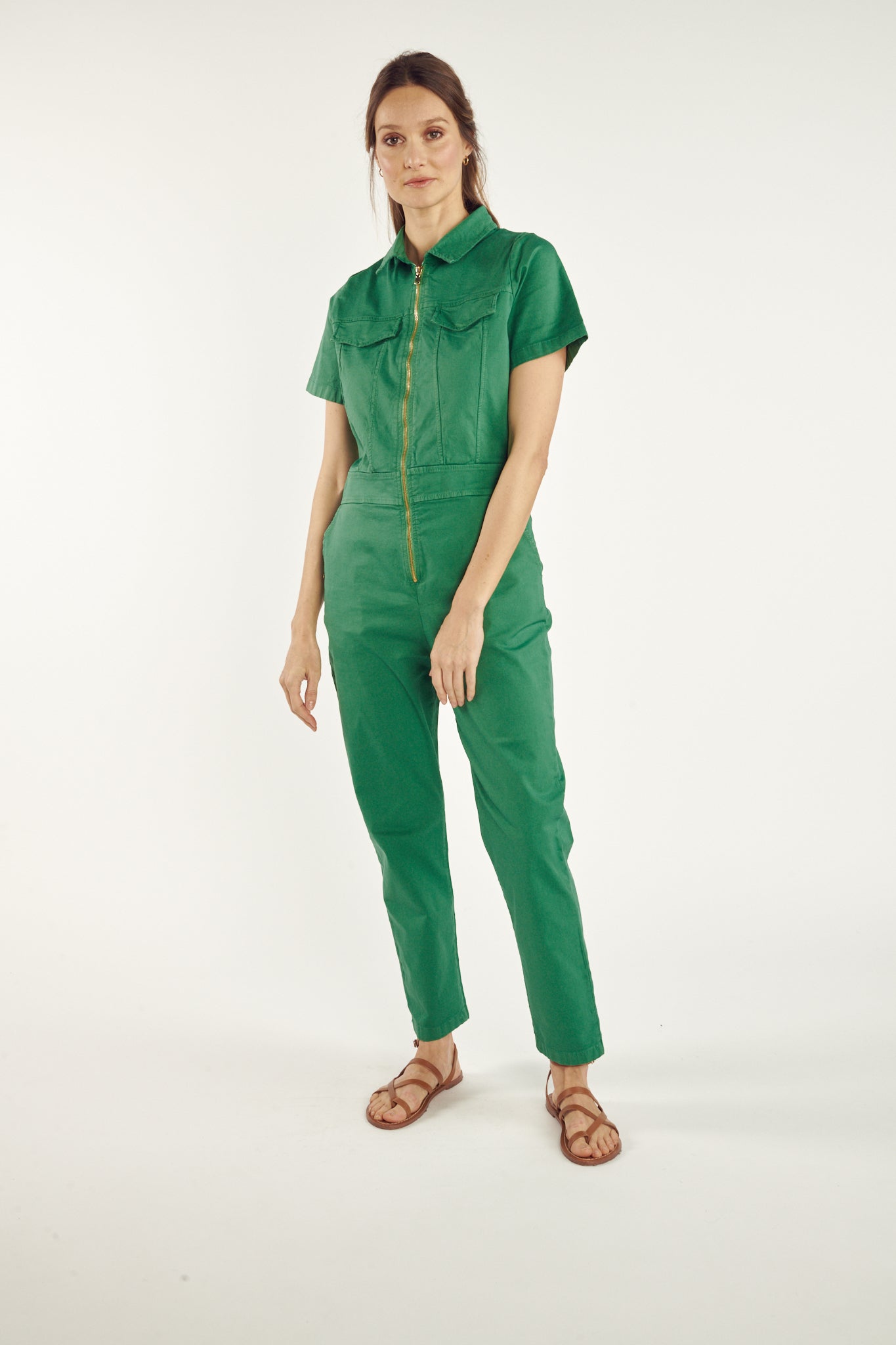 CONSTANCE GREEN JUMPSUIT