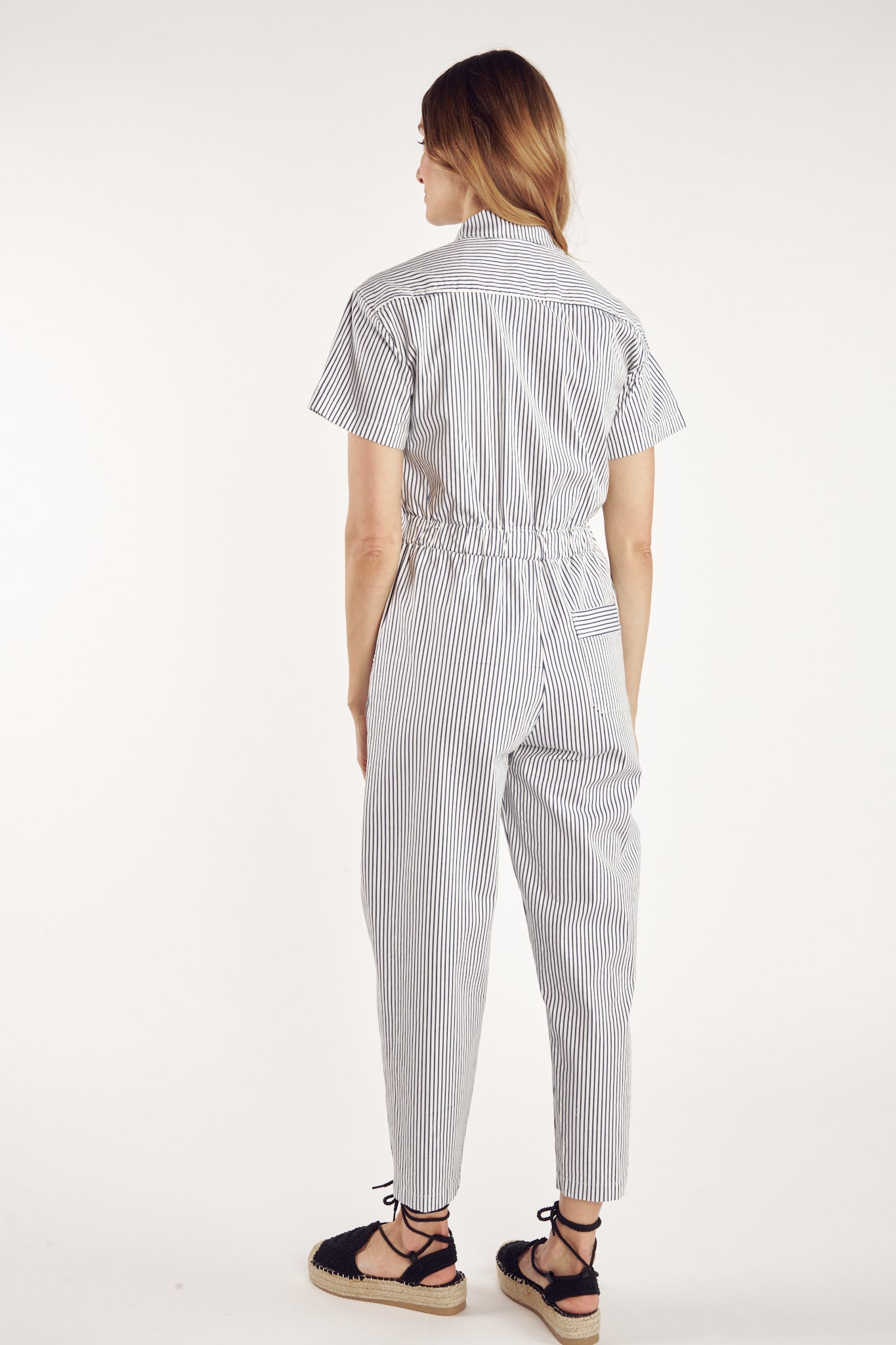 CANDICE STRIPED JUMPSUIT NAVY