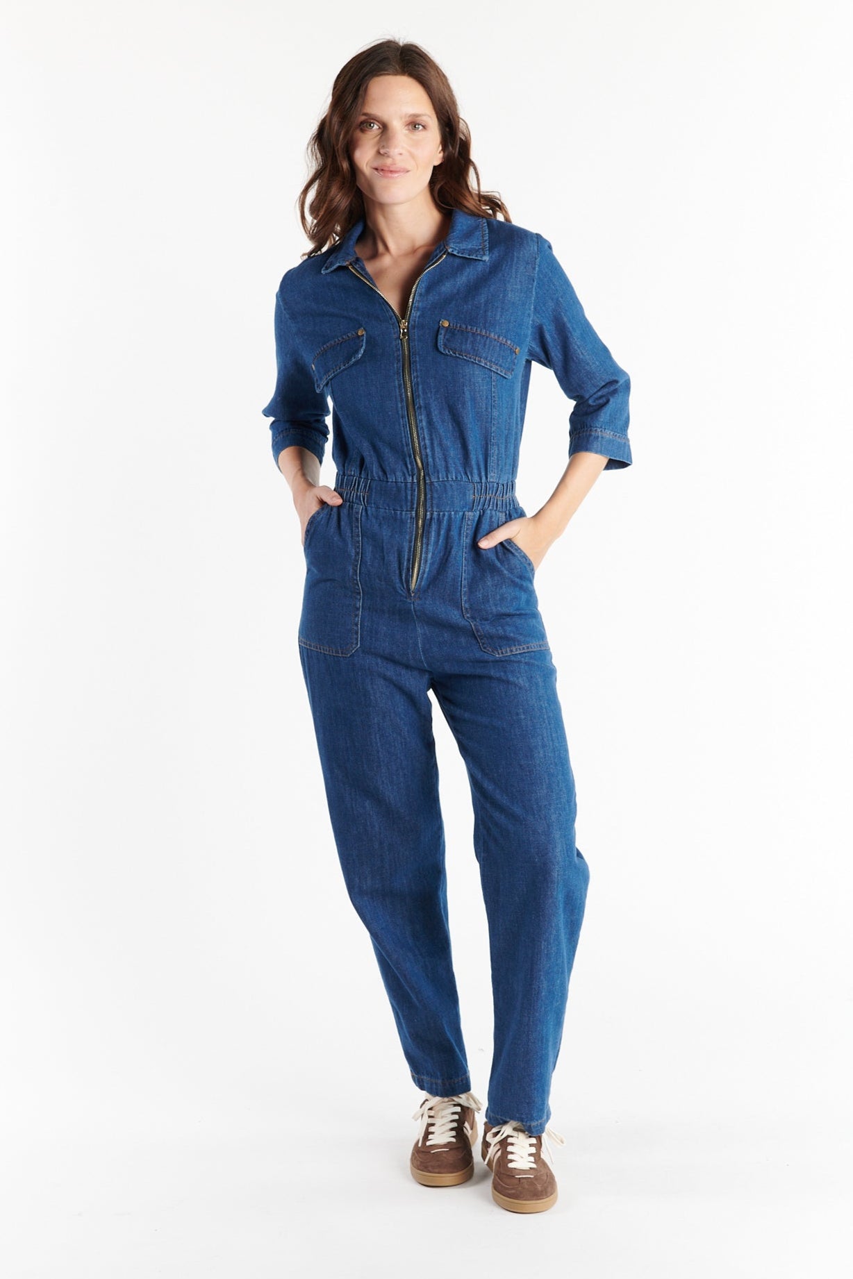 COMBINAISON JEAN BLEU DAMLA