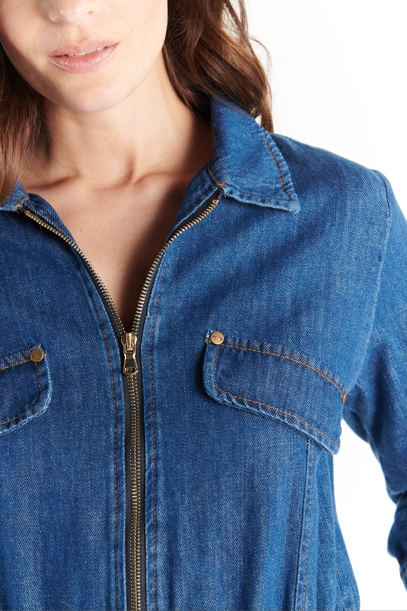 COMBINAISON JEAN BLEU DAMLA