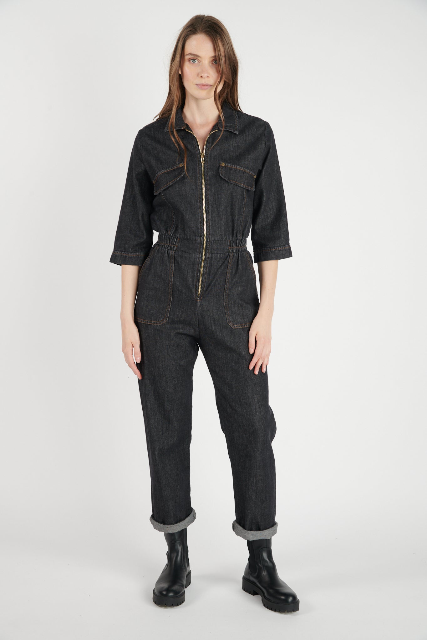 COMBINAISON JEAN NOIR DAMLA
