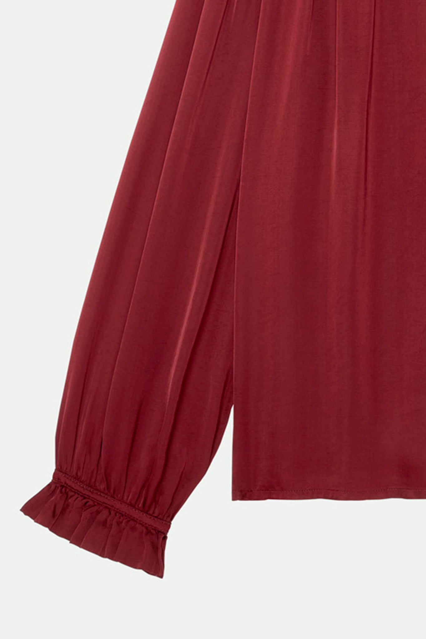 CHEMISE COL PLISSÉ FLORA GRENADE