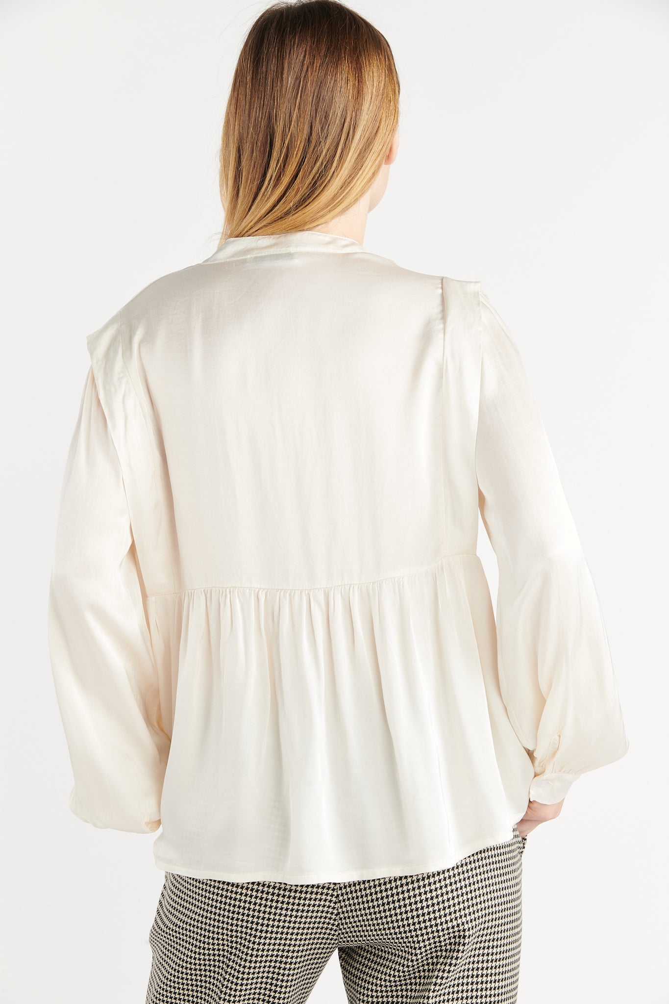 CHEMISE À VOLANTS BASTIEN NATUREL