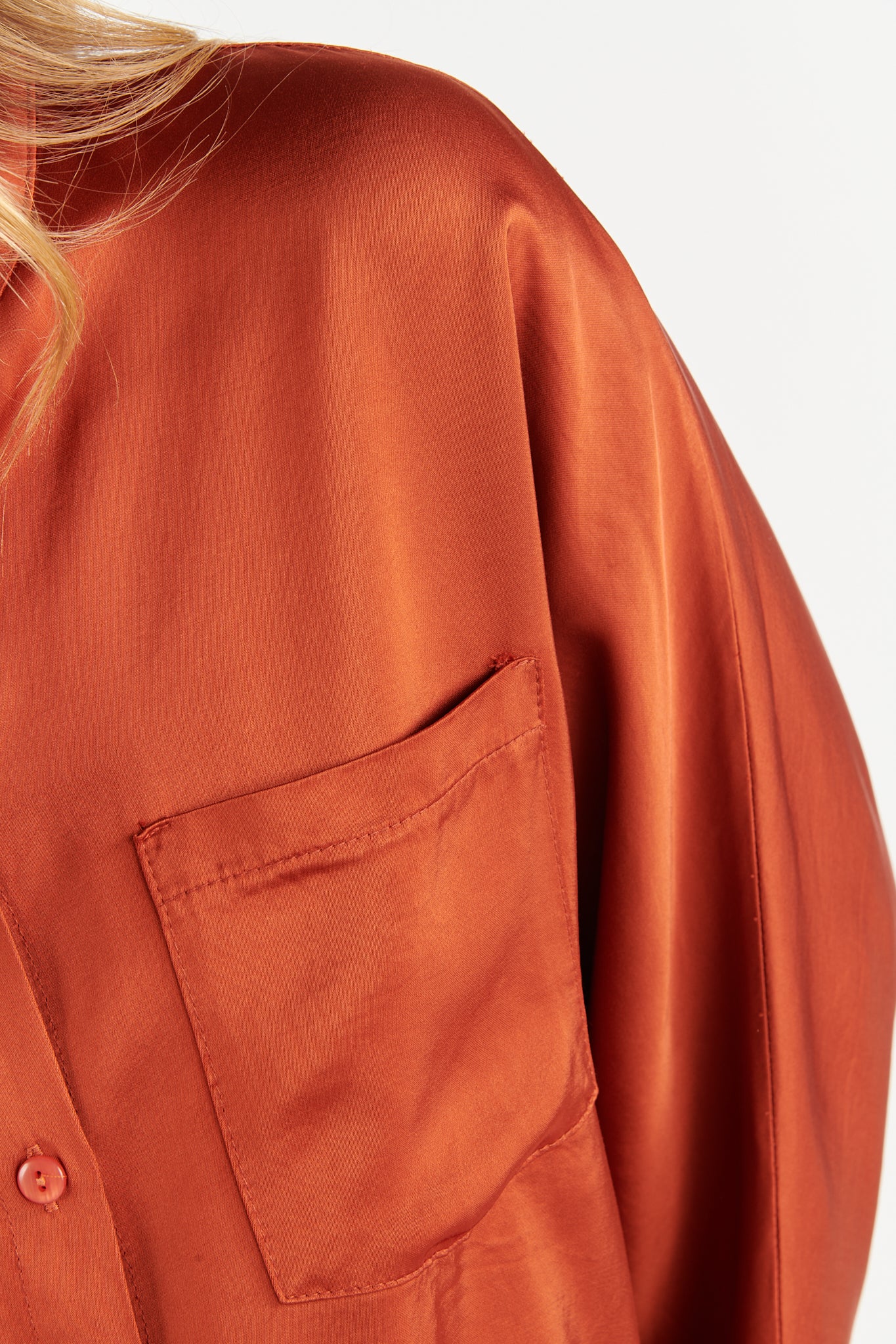 CHEMISE OVERSIZE BECCA ORANGE BRULÉ