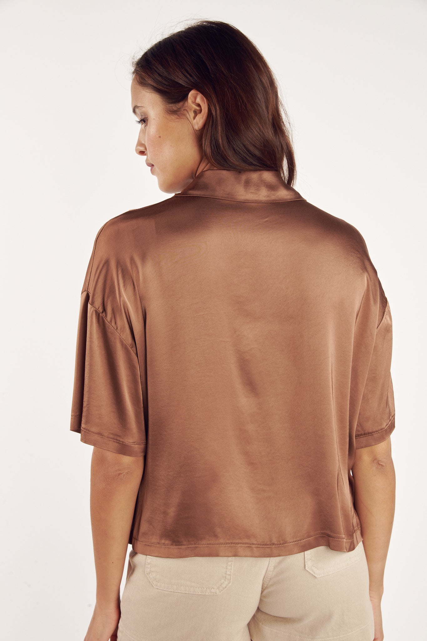 CHEMISE COURTE CALLIOPE CAPPUCCINO
