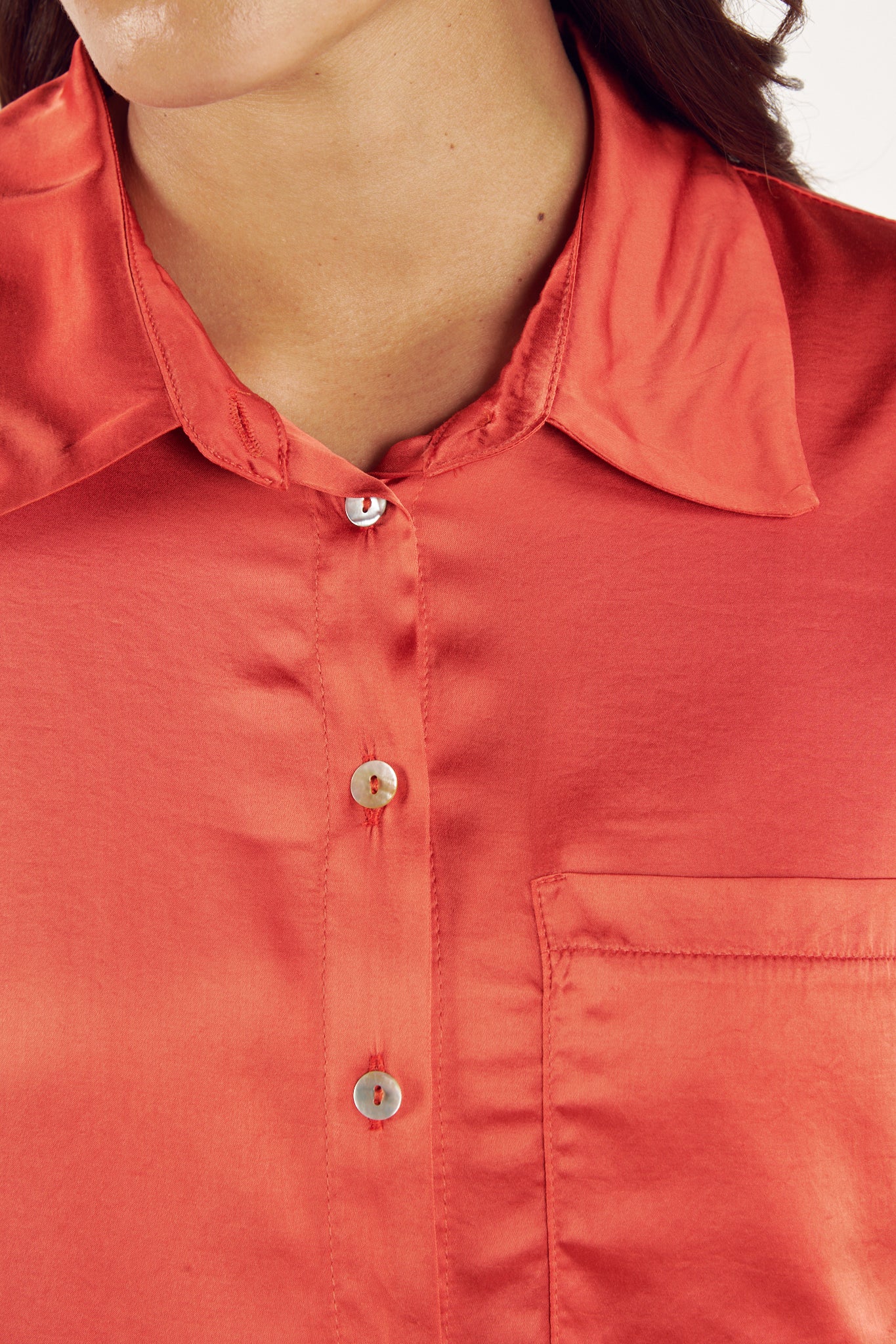CHEMISE COURTE CALLIOPE CORAIL