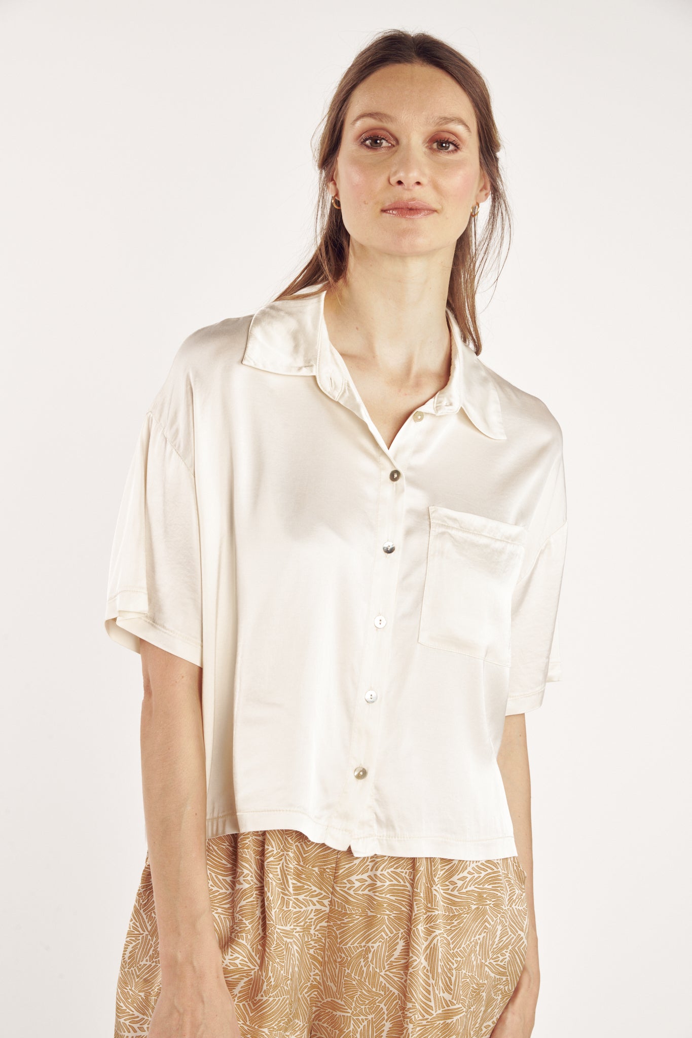 CHEMISE COURTE CALLIOPE NATUREL