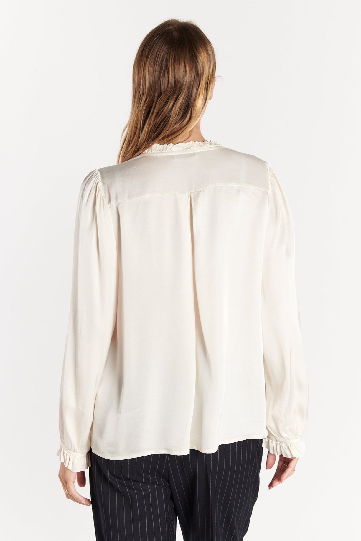 CHEMISE COL PLISSÉ FLORA NATUREL