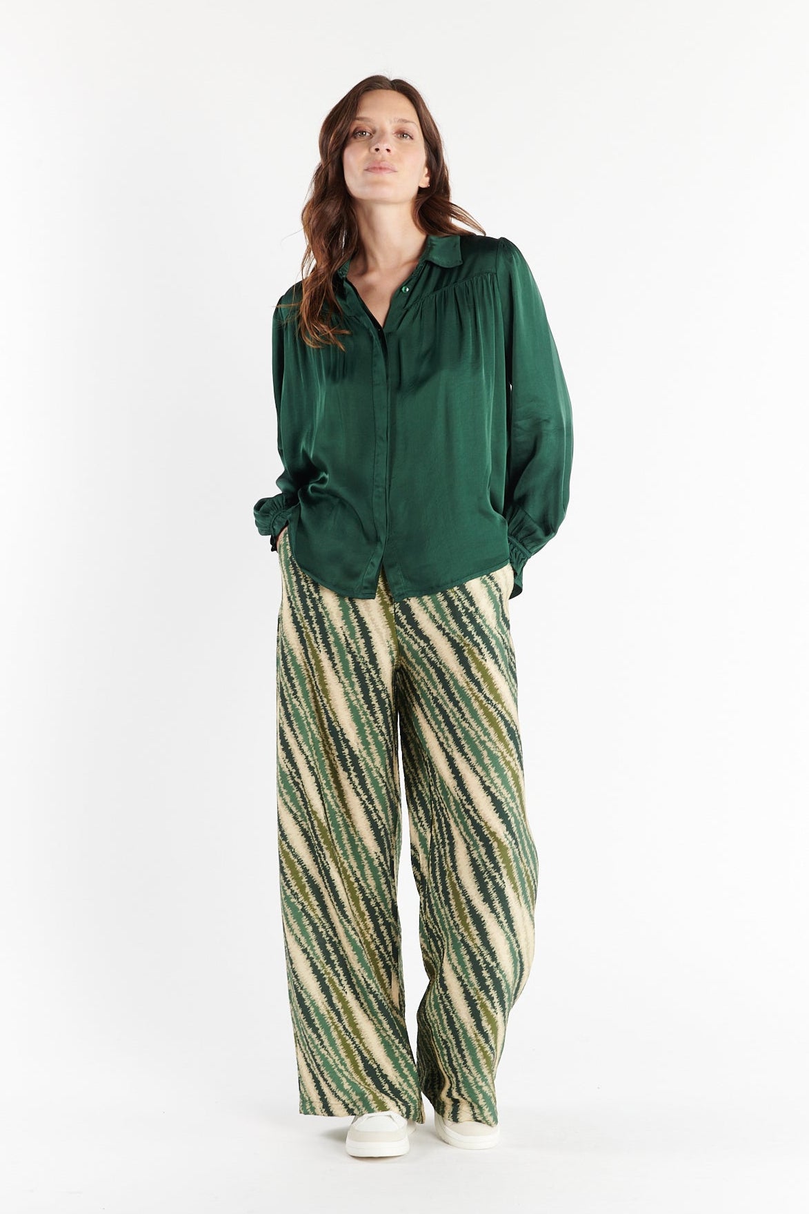 CHEMISE PEINTRE DANOA VERT PIN