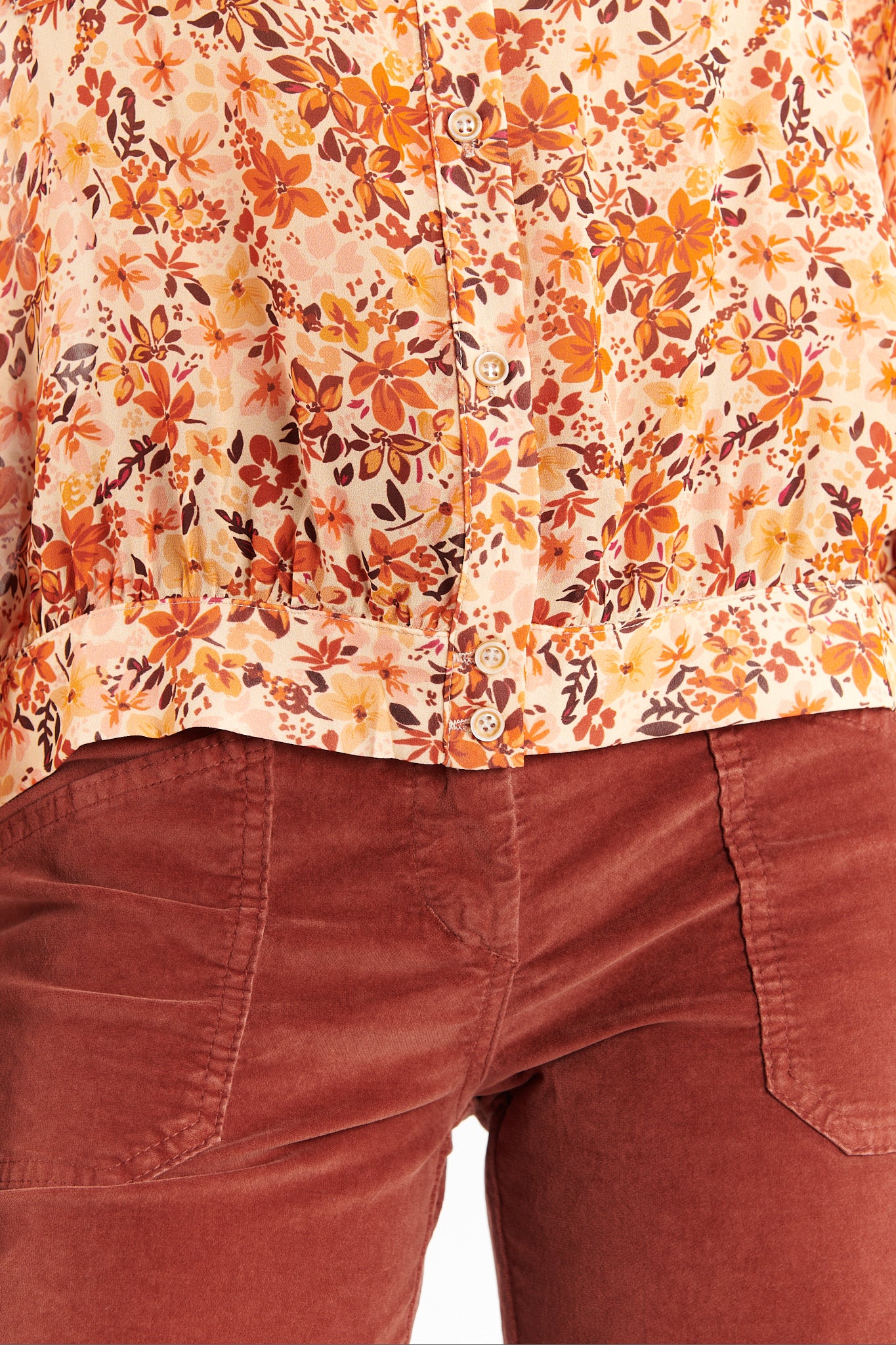 CHEMISE DANIELA IMPRIMÉ SAFRAN FLEUR