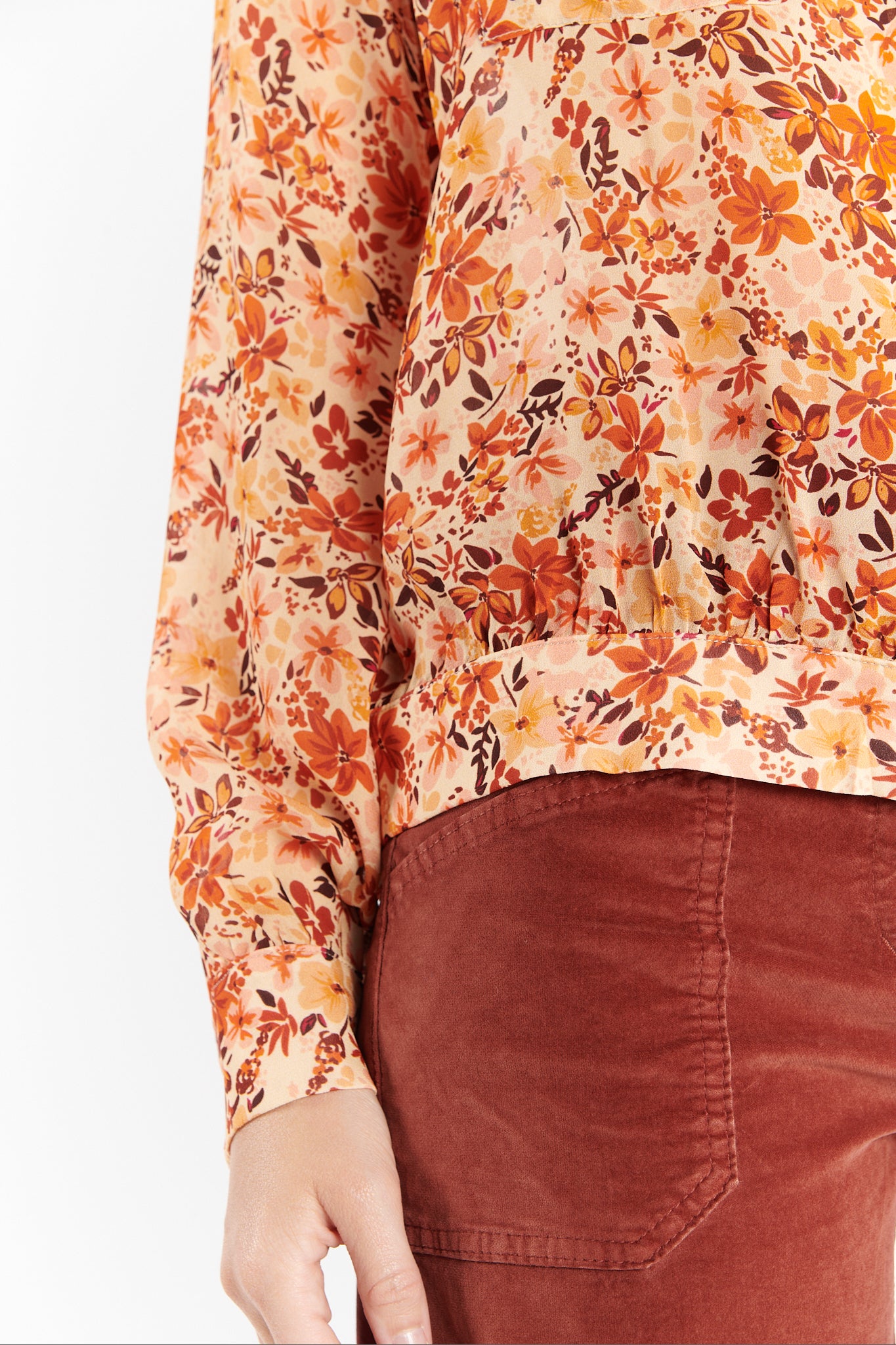 CHEMISE DANIELA IMPRIMÉ SAFRAN FLEUR