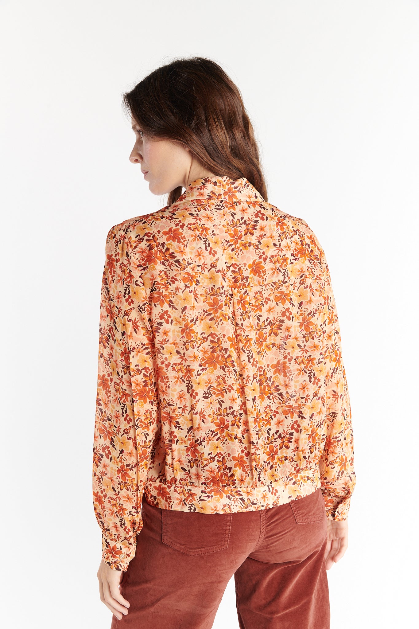 CHEMISE DANIELA IMPRIMÉ SAFRAN FLEUR