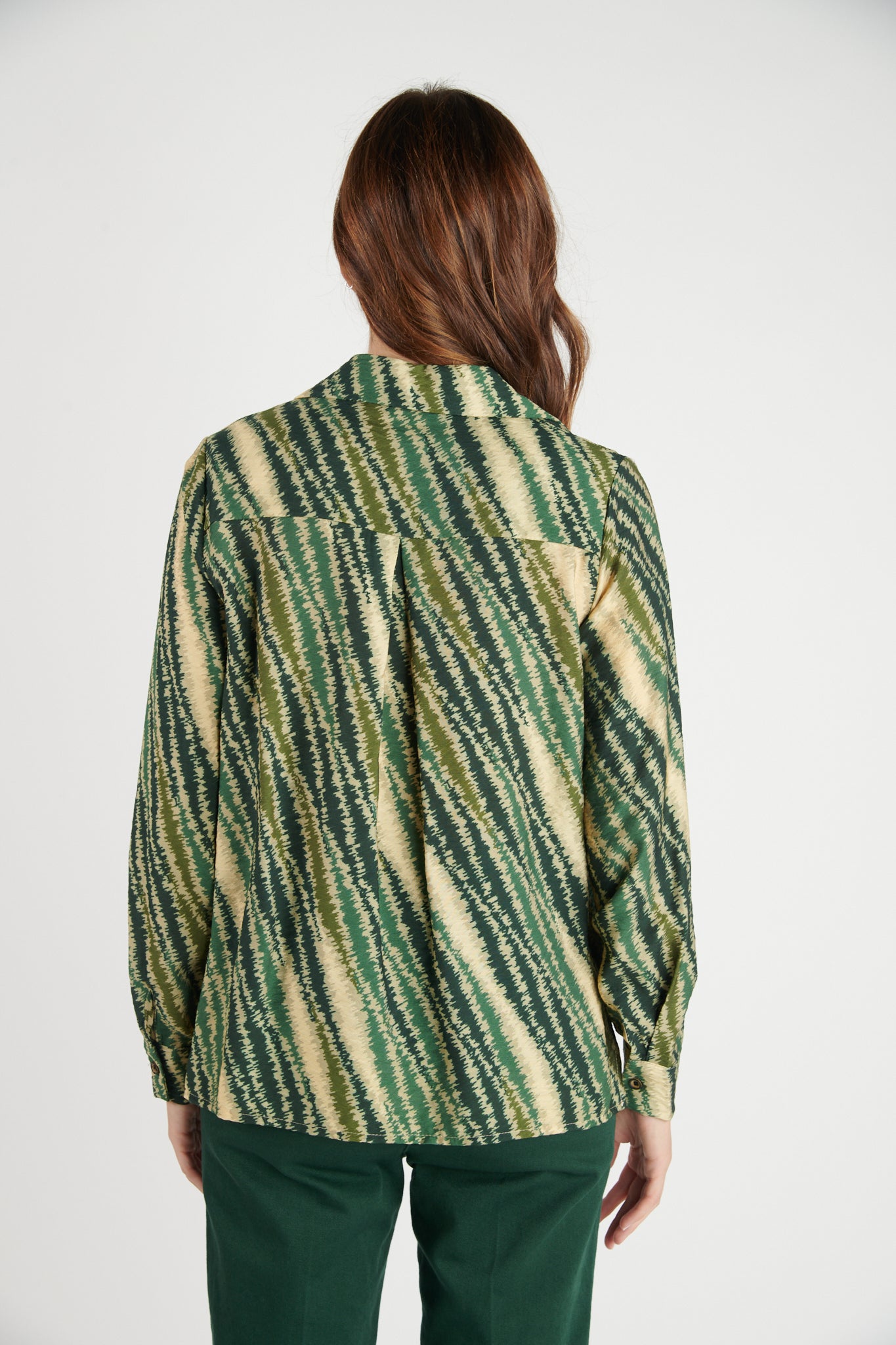 CHEMISE DÉBORAH IMPRIMÉ VERT ELECTRO