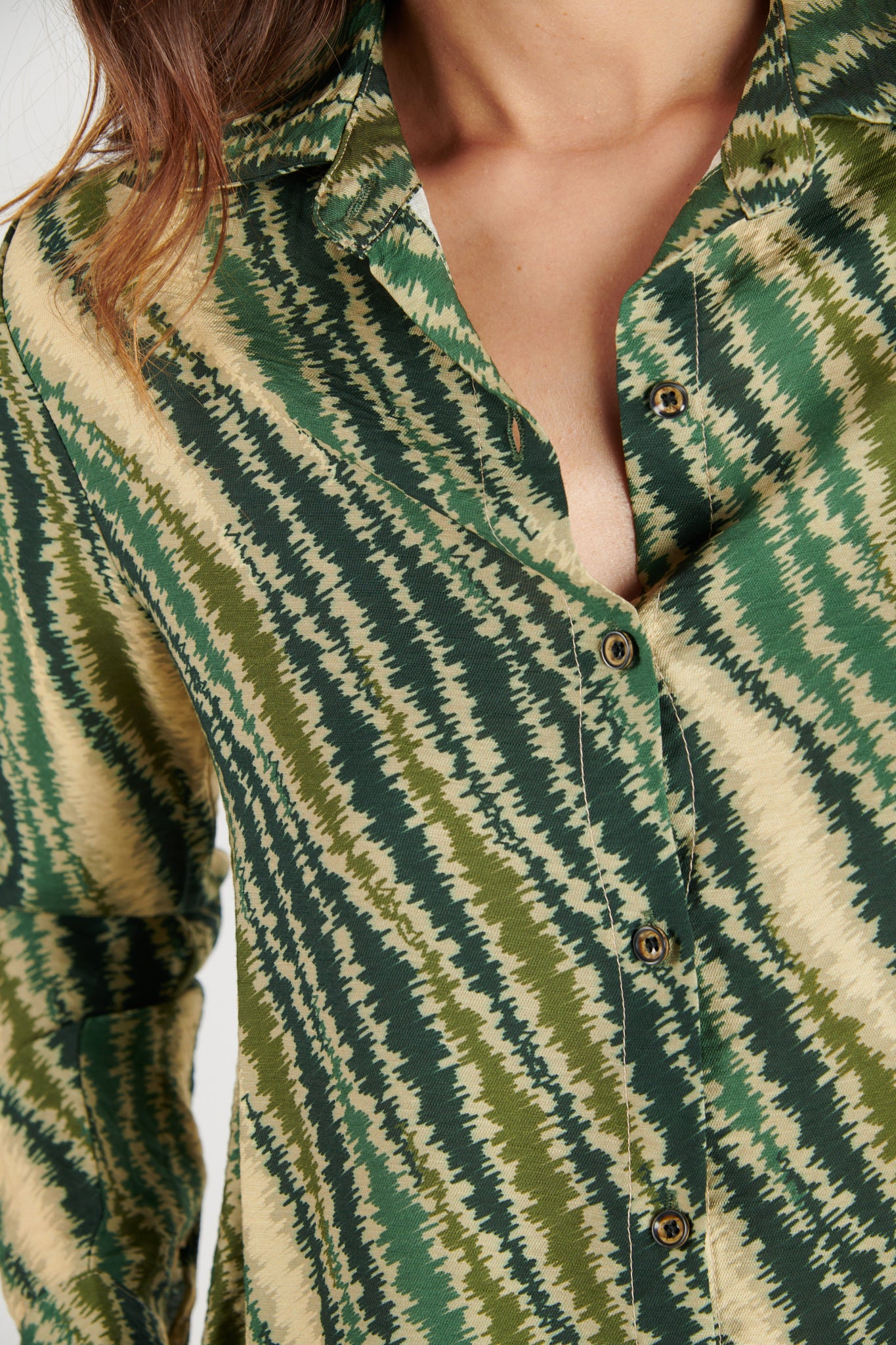 CHEMISE DÉBORAH IMPRIMÉ VERT ELECTRO