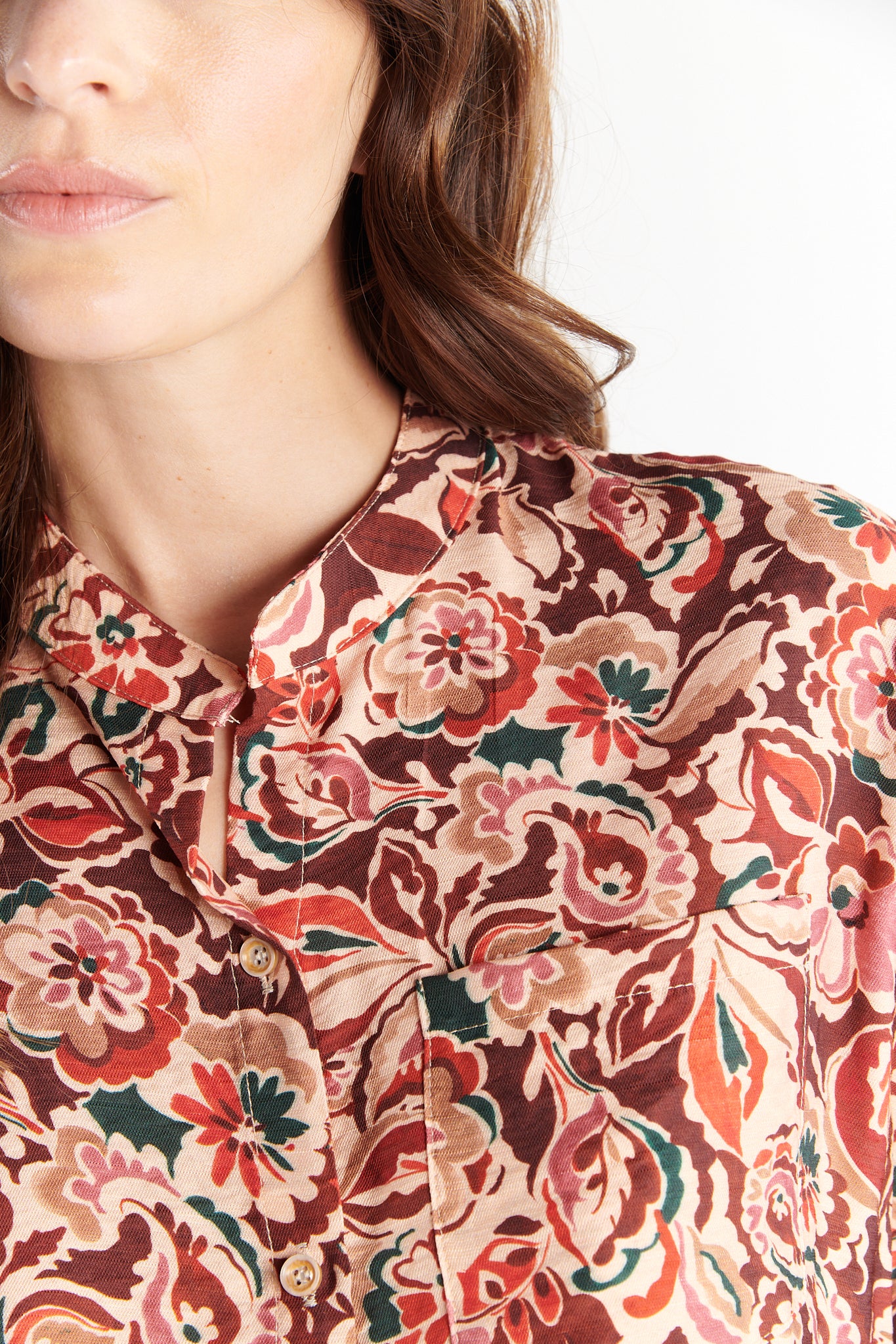 CHEMISE OVERSIZE IMPRIMÉ FLOWER PRUNE DÉLIA