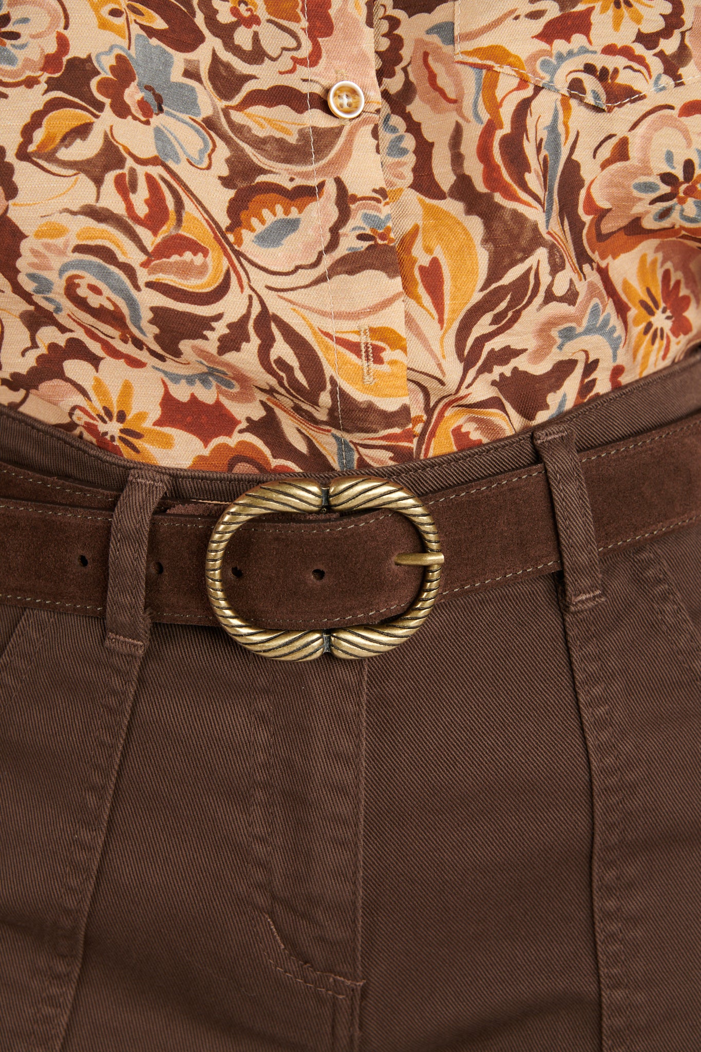 CEINTURE DAIM DORINE EXPRESSO