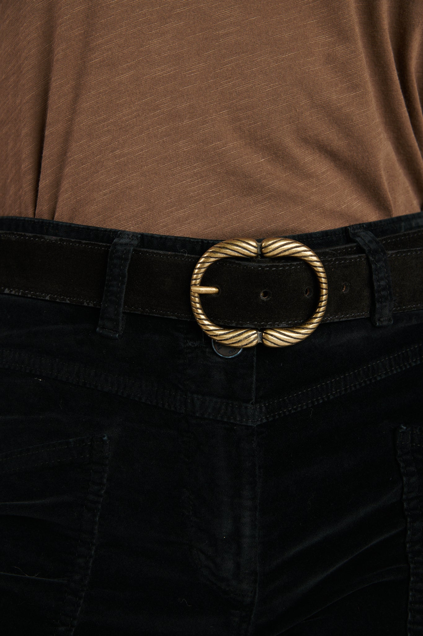 CEINTURE DAIM DORINE NOIR