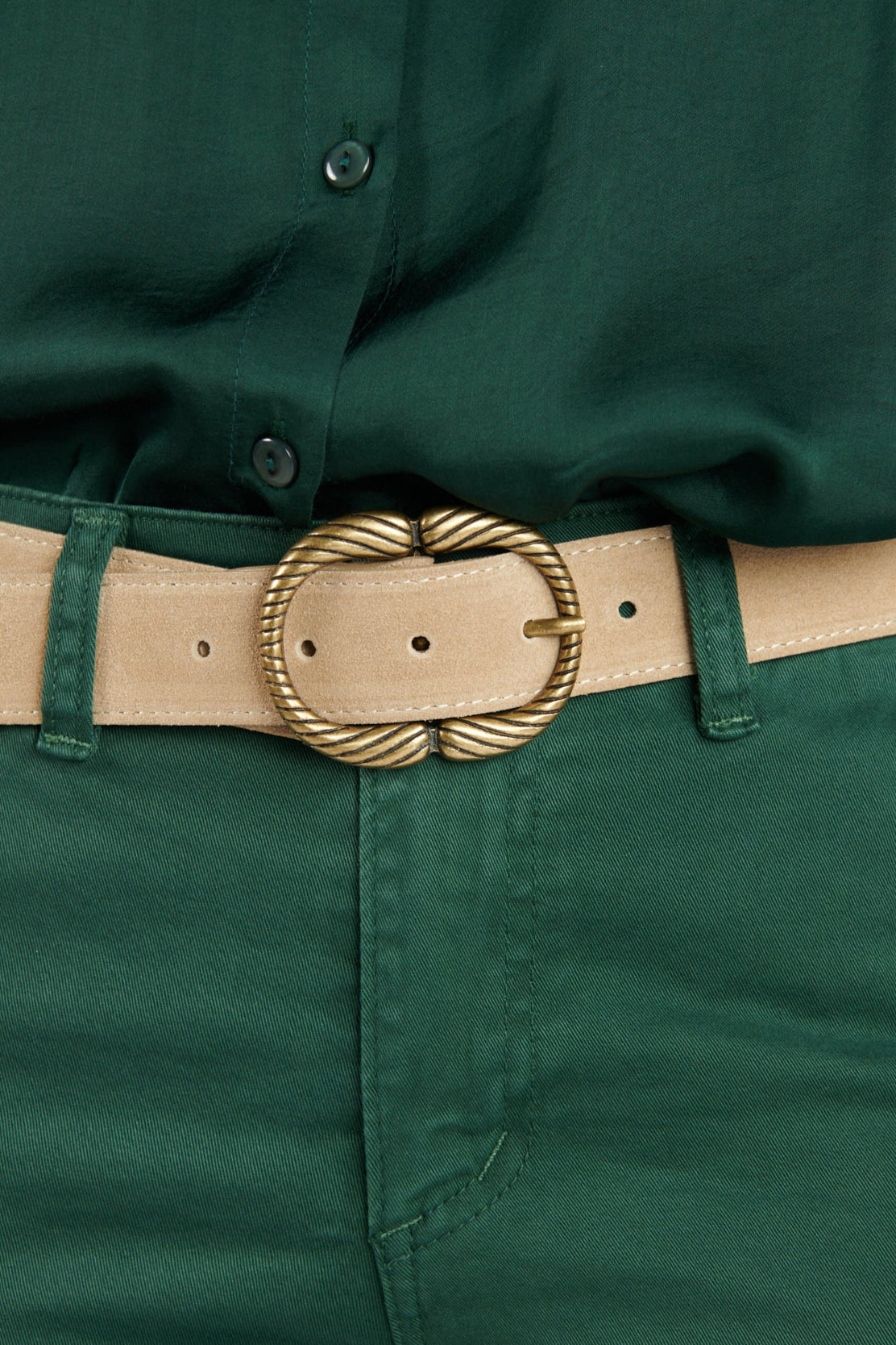 CEINTURE DAIM DORINE SABLE