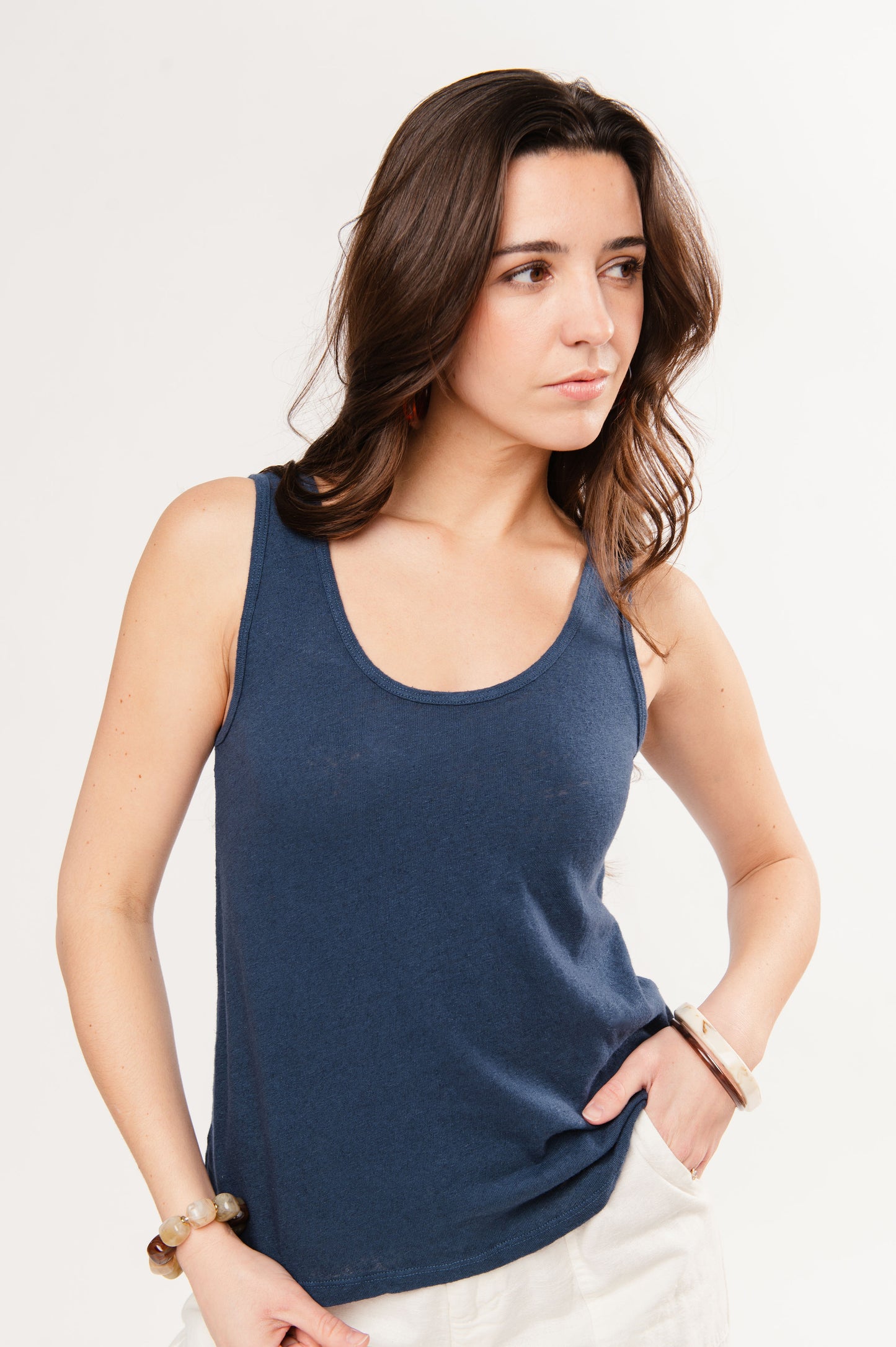 DEBARDEUR FAUSTINE BLEU