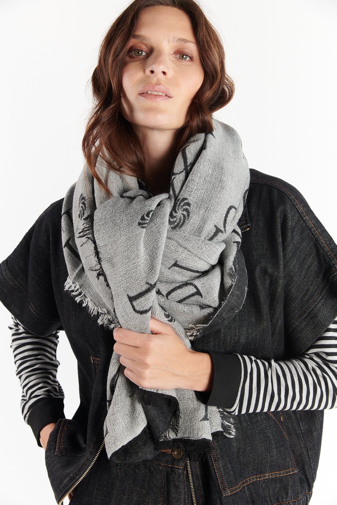 ECHARPE OCTAVE GRIS