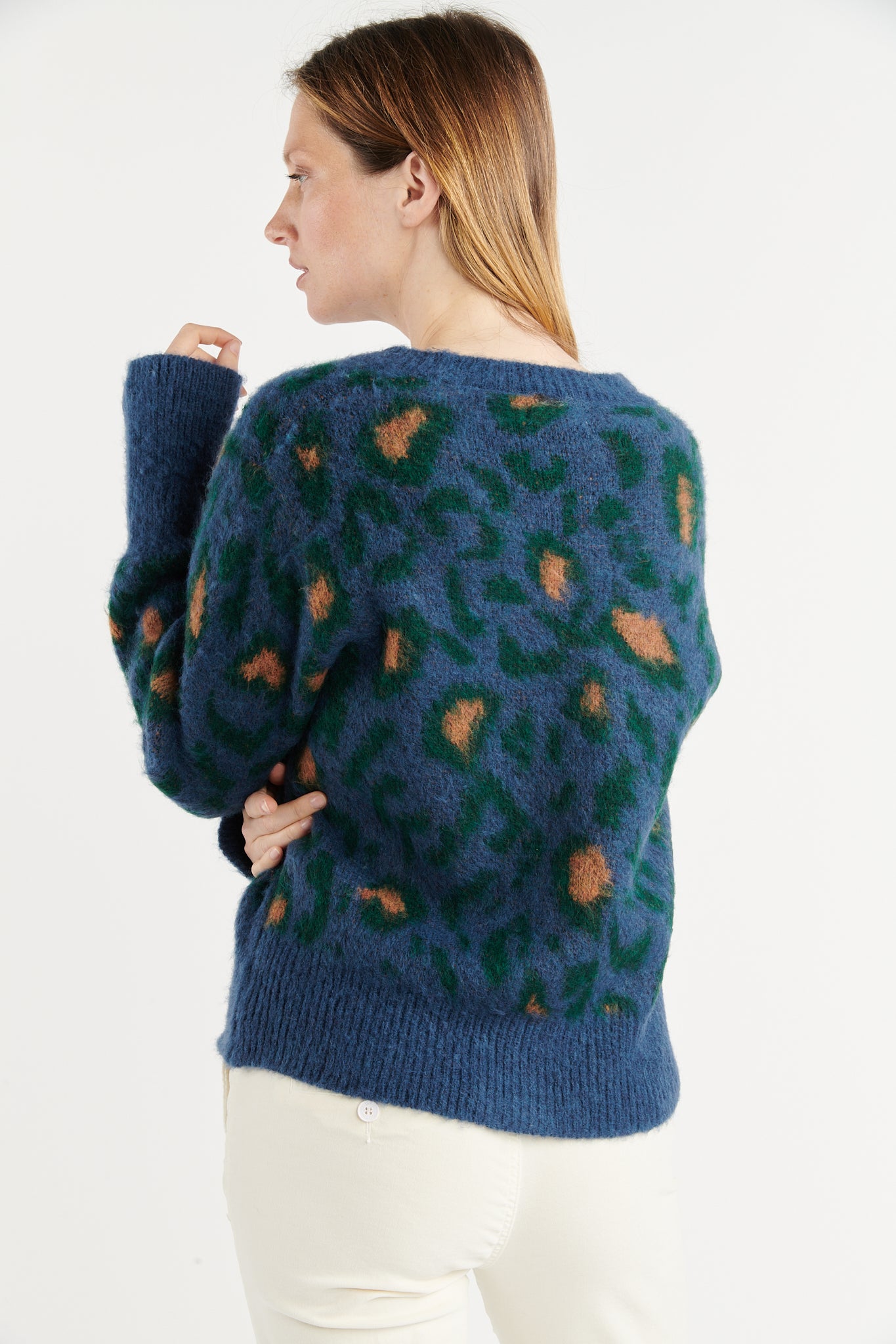 GILET LÉOPARD DENIM BERTRAND