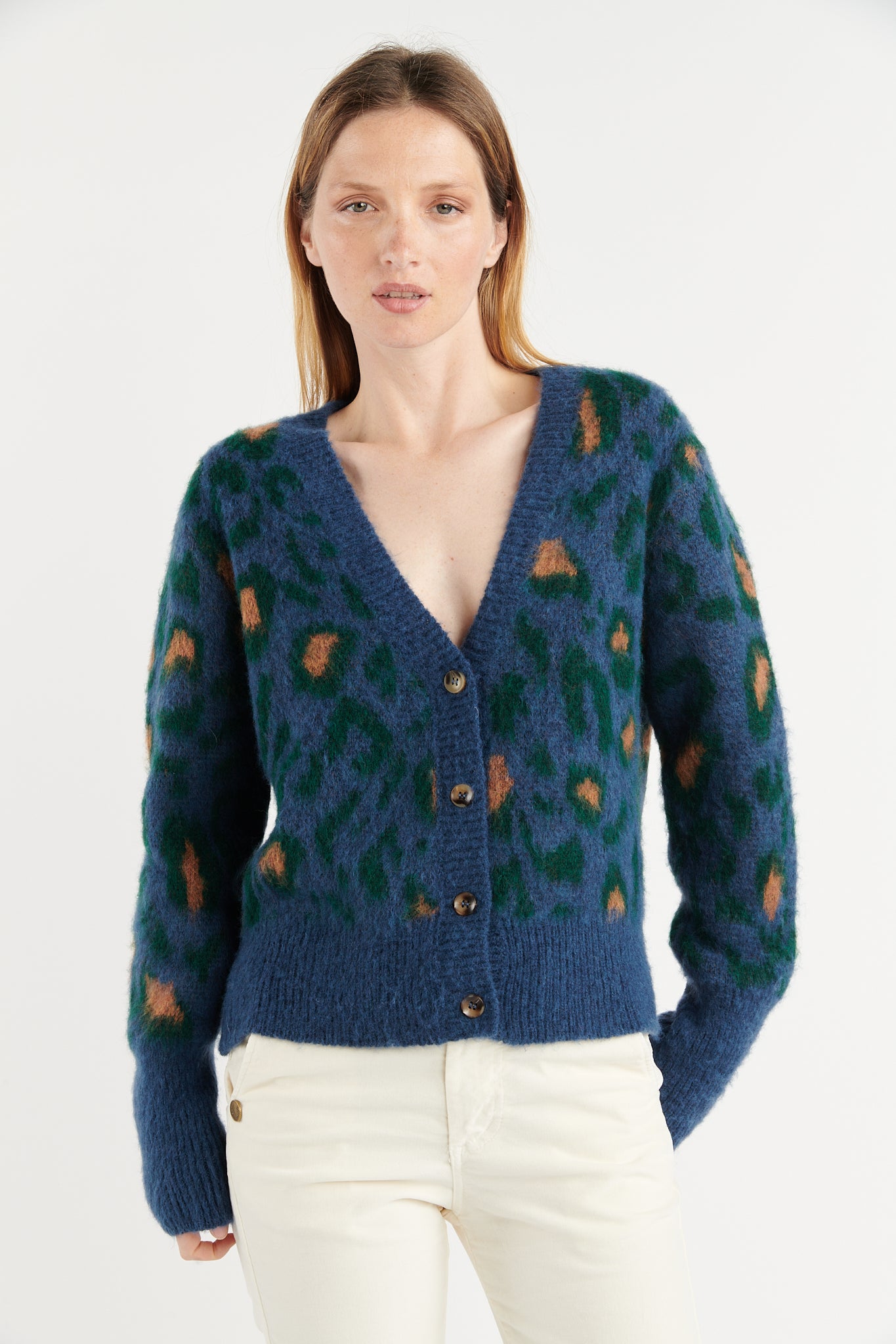 GILET LÉOPARD DENIM BERTRAND