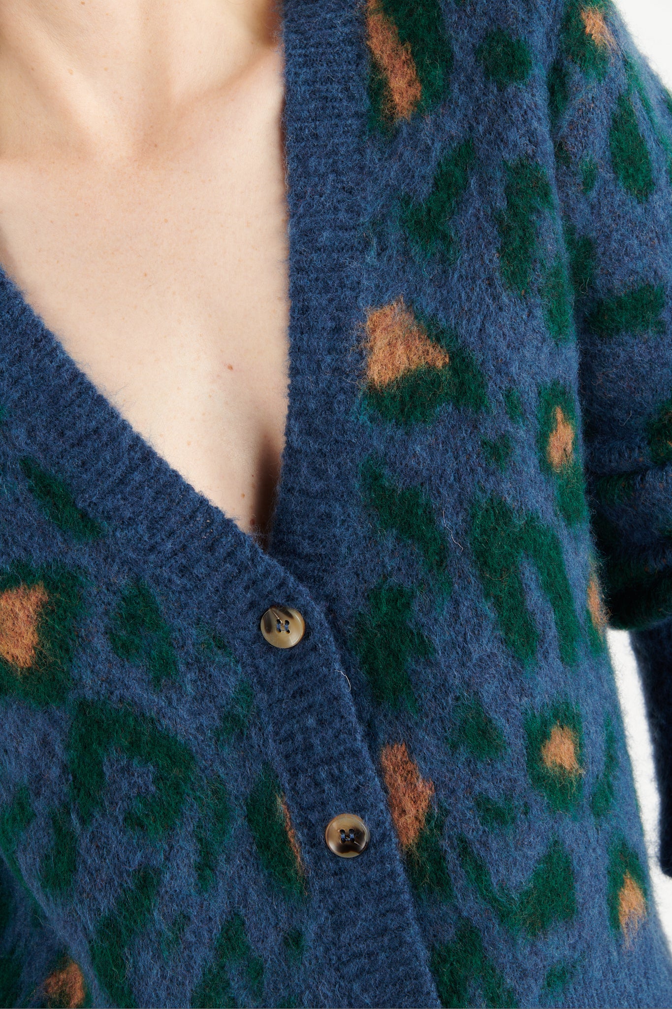 GILET LÉOPARD DENIM BERTRAND