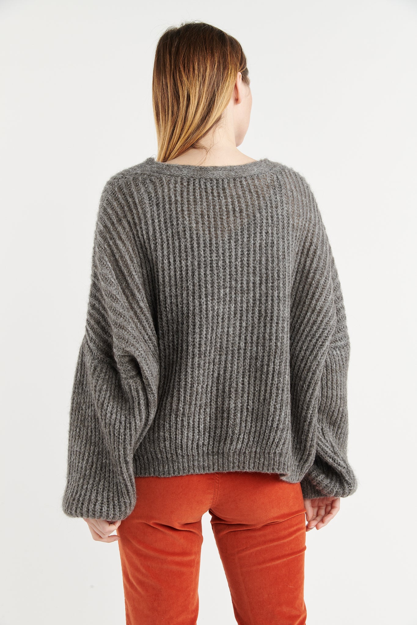 GILET AMPLE BERNARD CENDRE