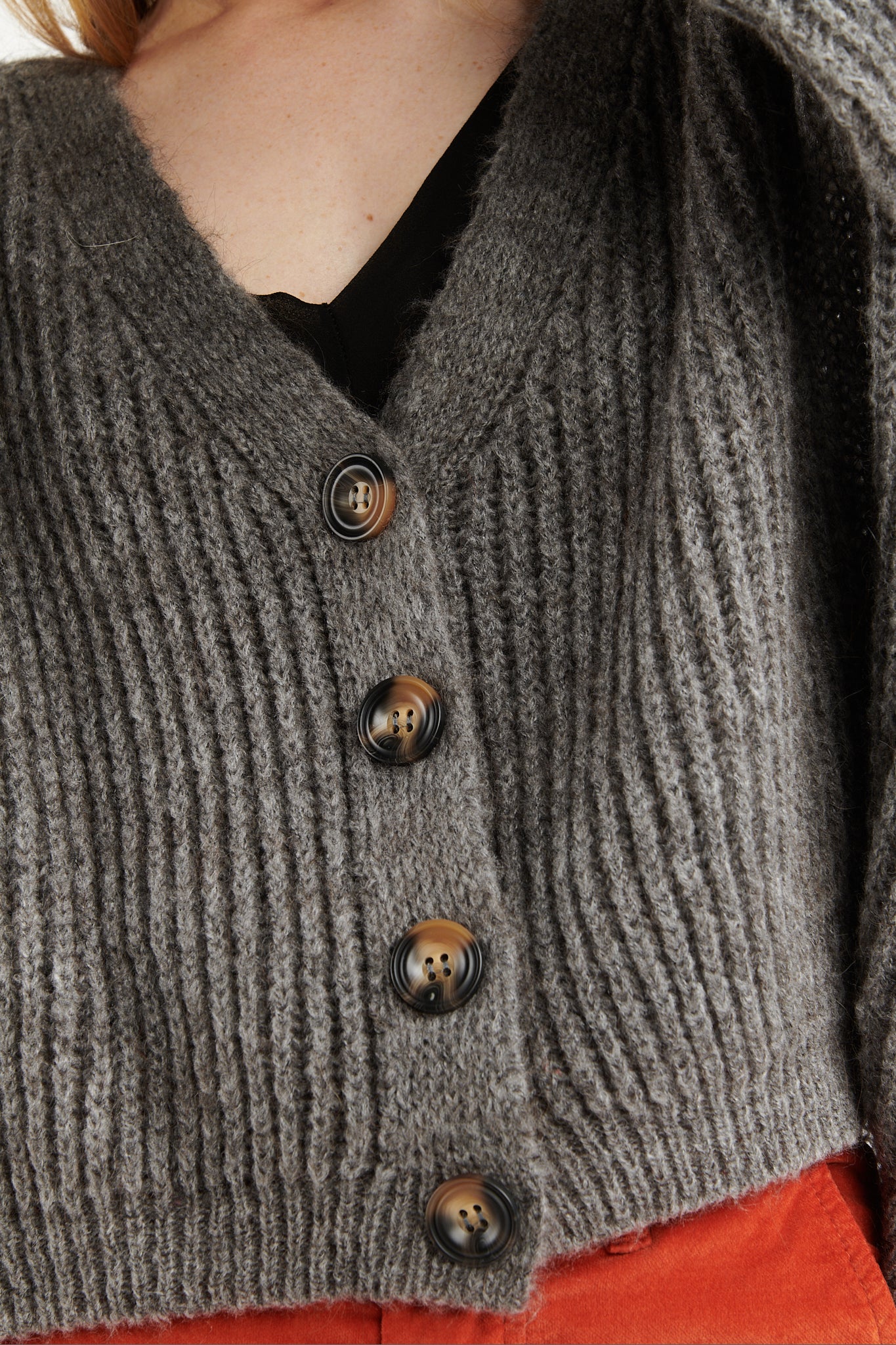 GILET AMPLE BERNARD CENDRE