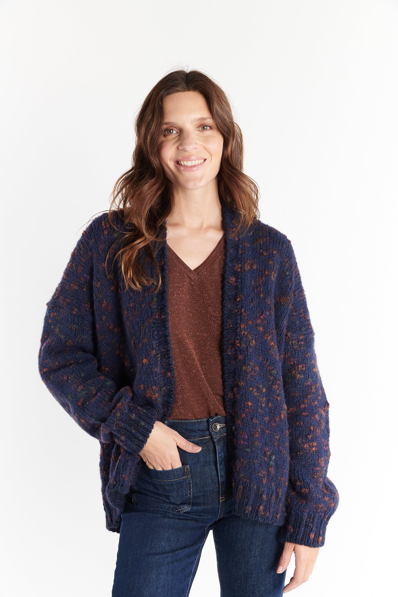 GILET DAY MULTICOLORE MARINE