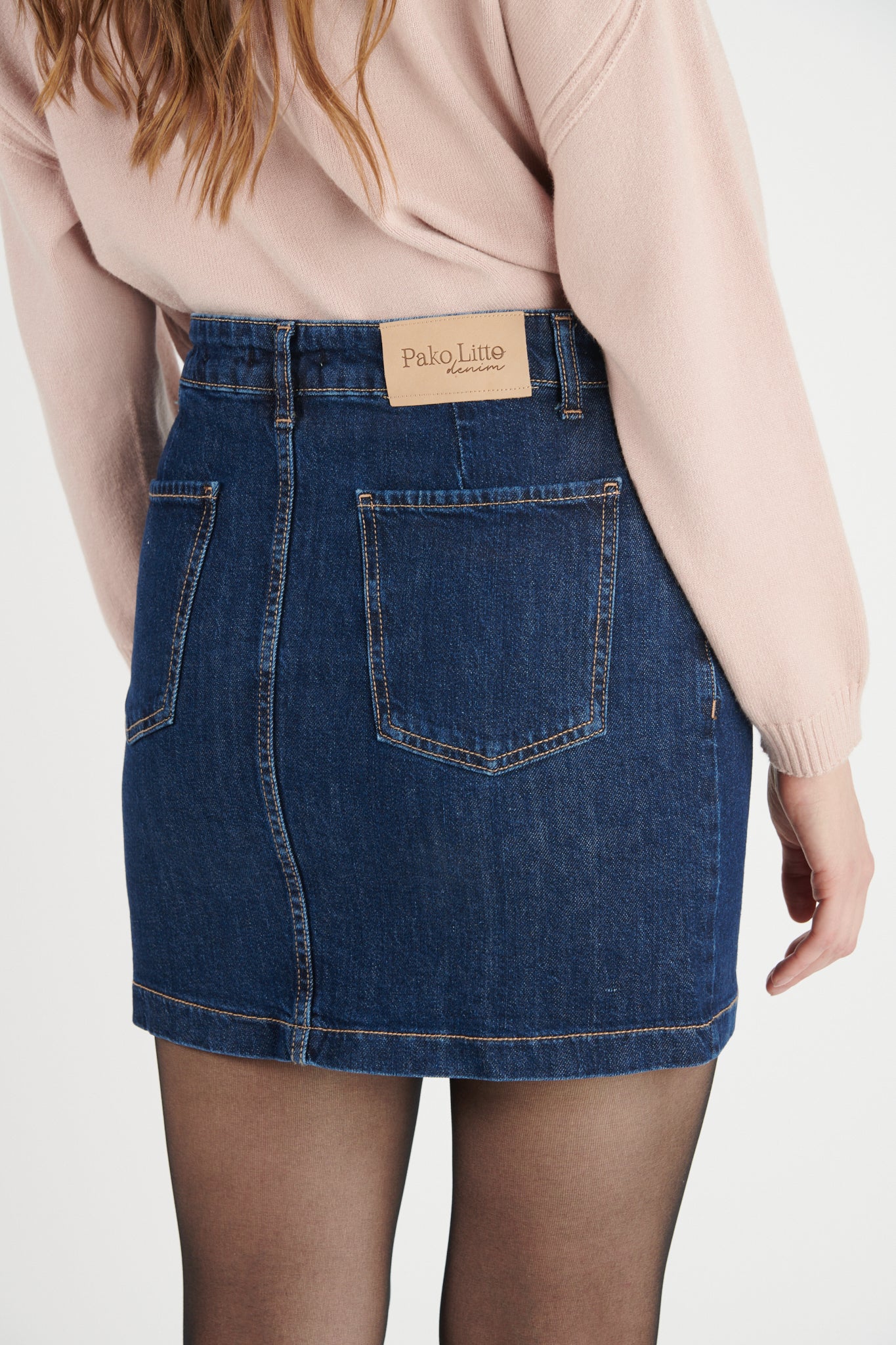 JUPE COURTE DEHLIA JEAN FONCÉ