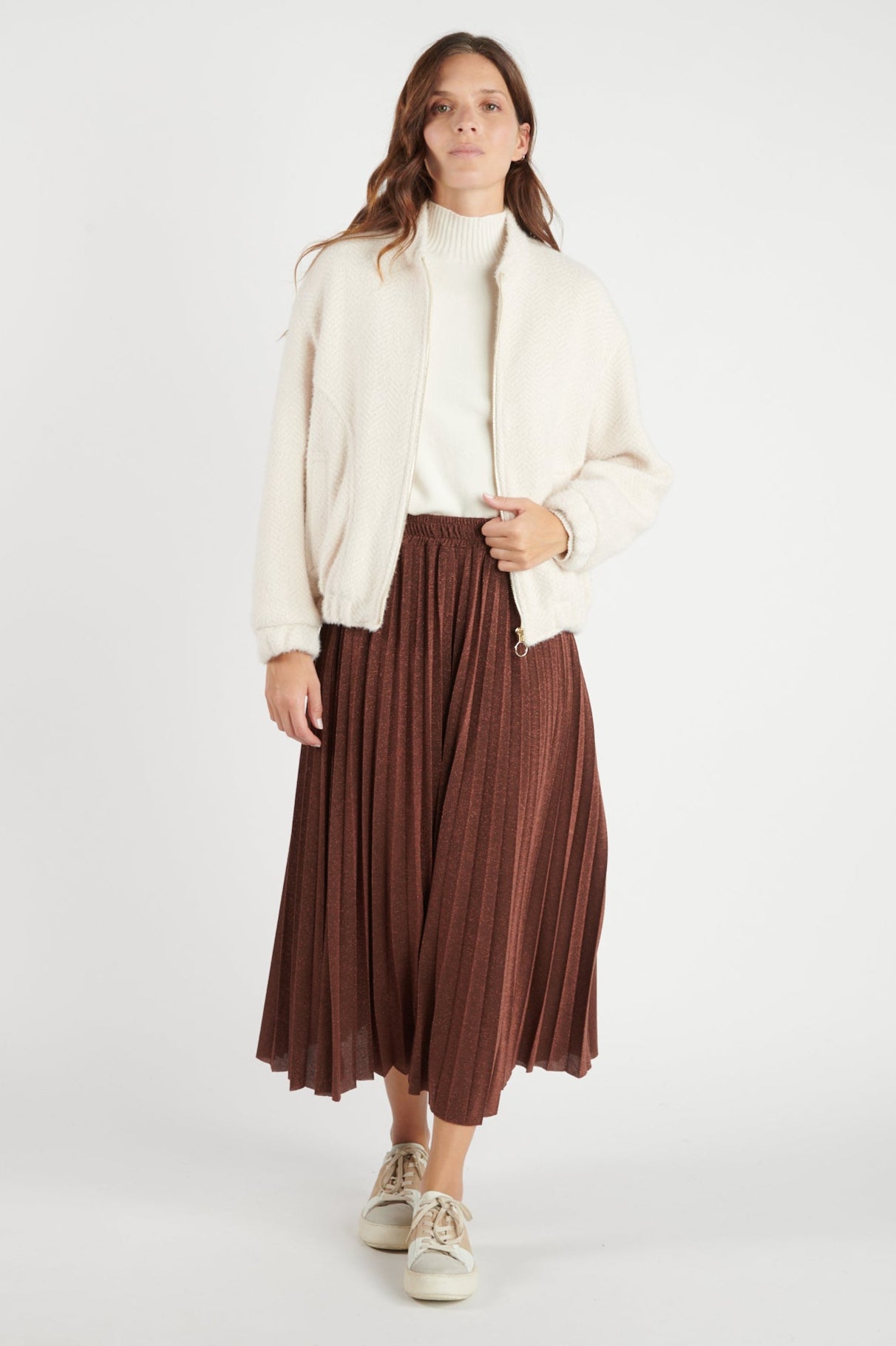 VESTE ZIPPER DILARA NATUREL