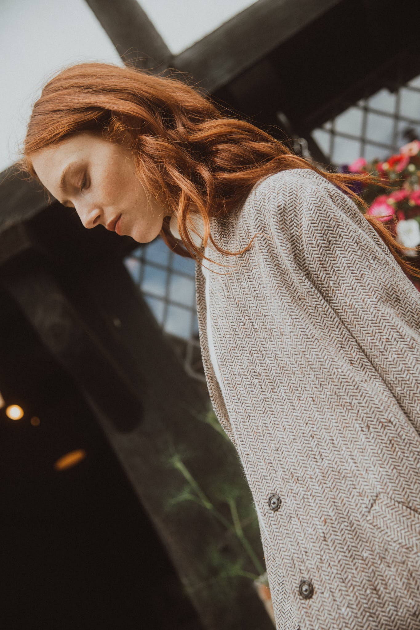 MANTEAU CHEVRON BALDWIN BEIGE